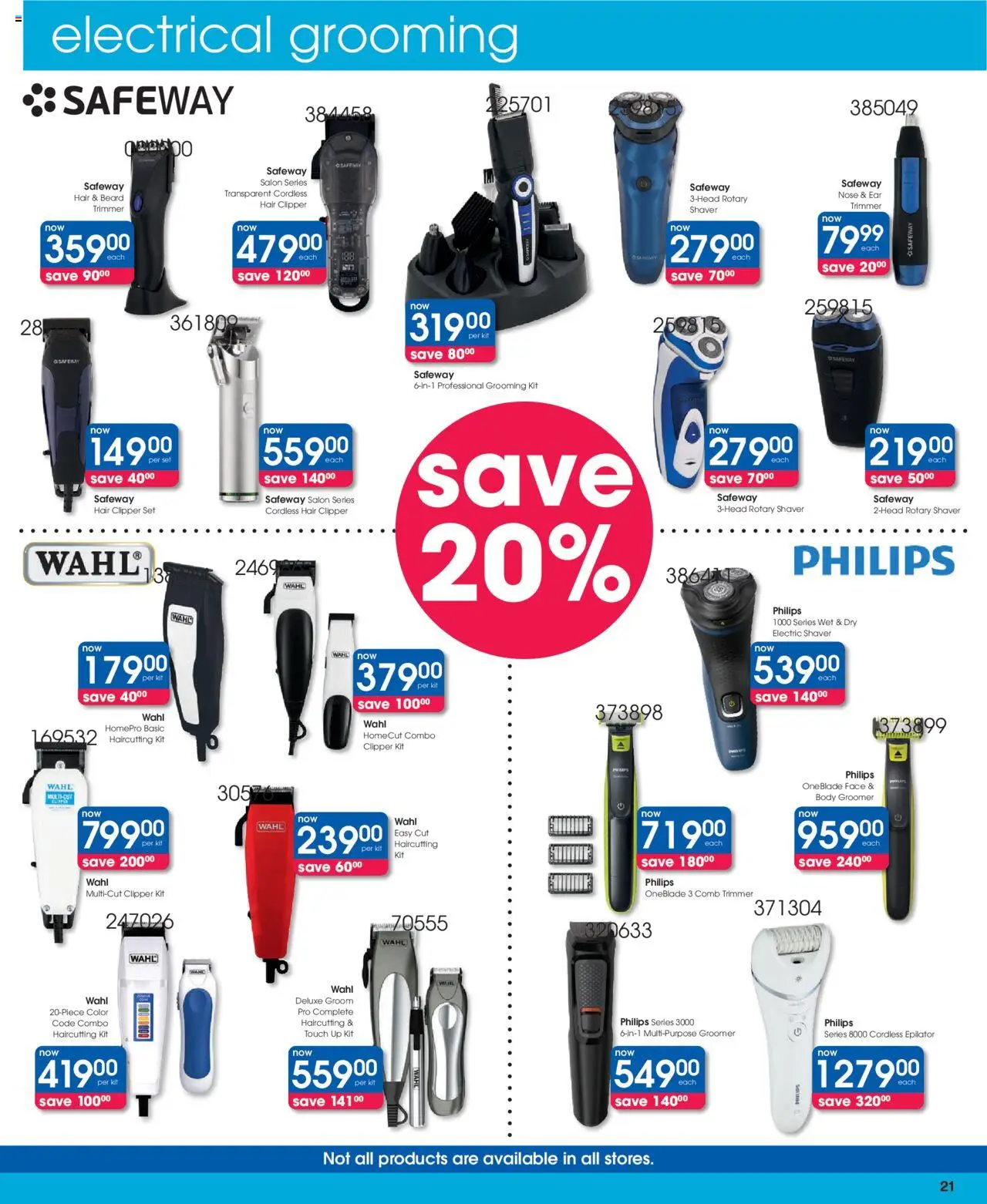 New Clicks catalogue – valid from 23.09.2025 | Page: 21 | Products: Epilator, Hair clipper