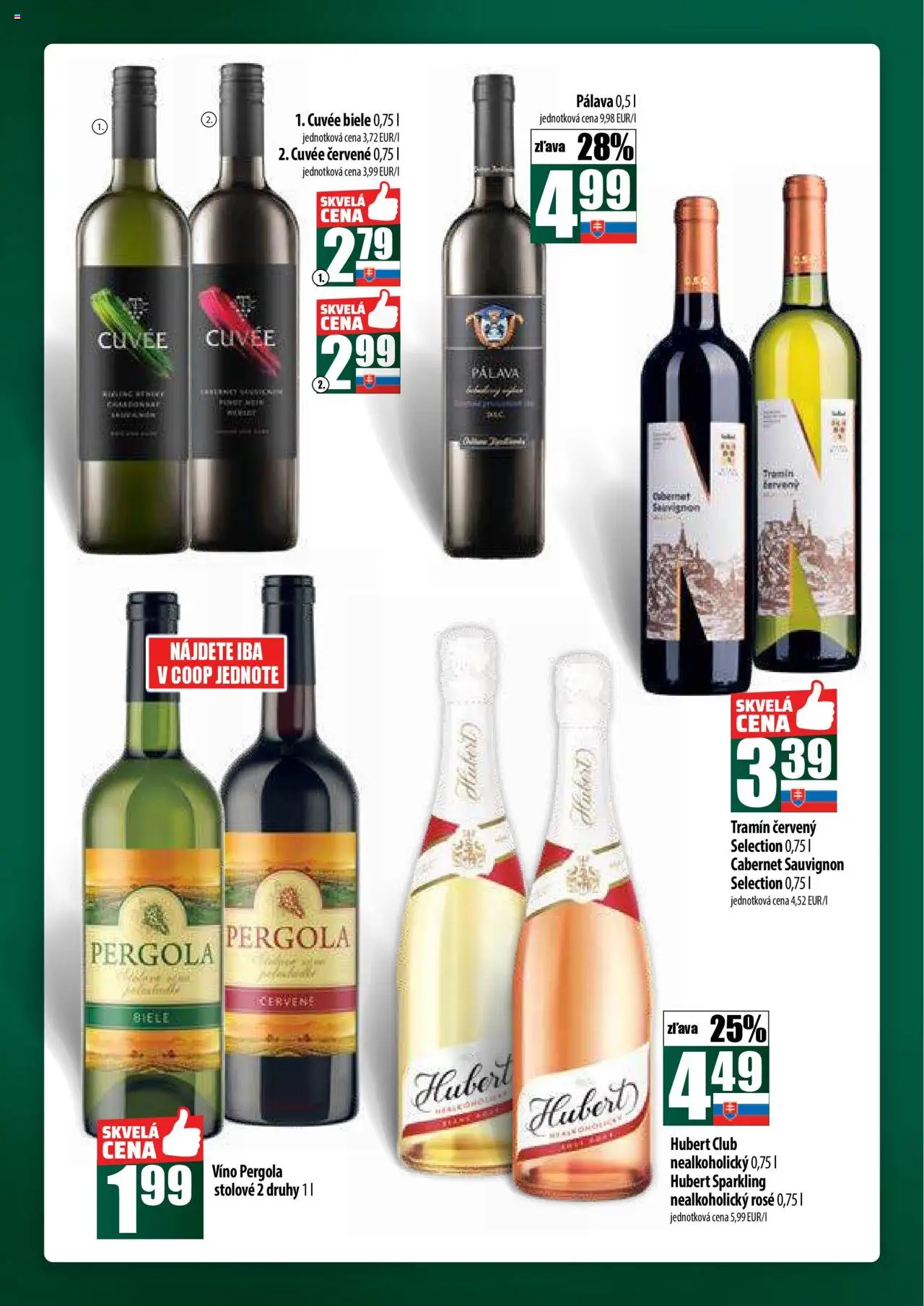 COOP Jednota široká ponuka │ platný od 24.07.2025 | Strana: 48 | Produkty: Pergola, Víno
