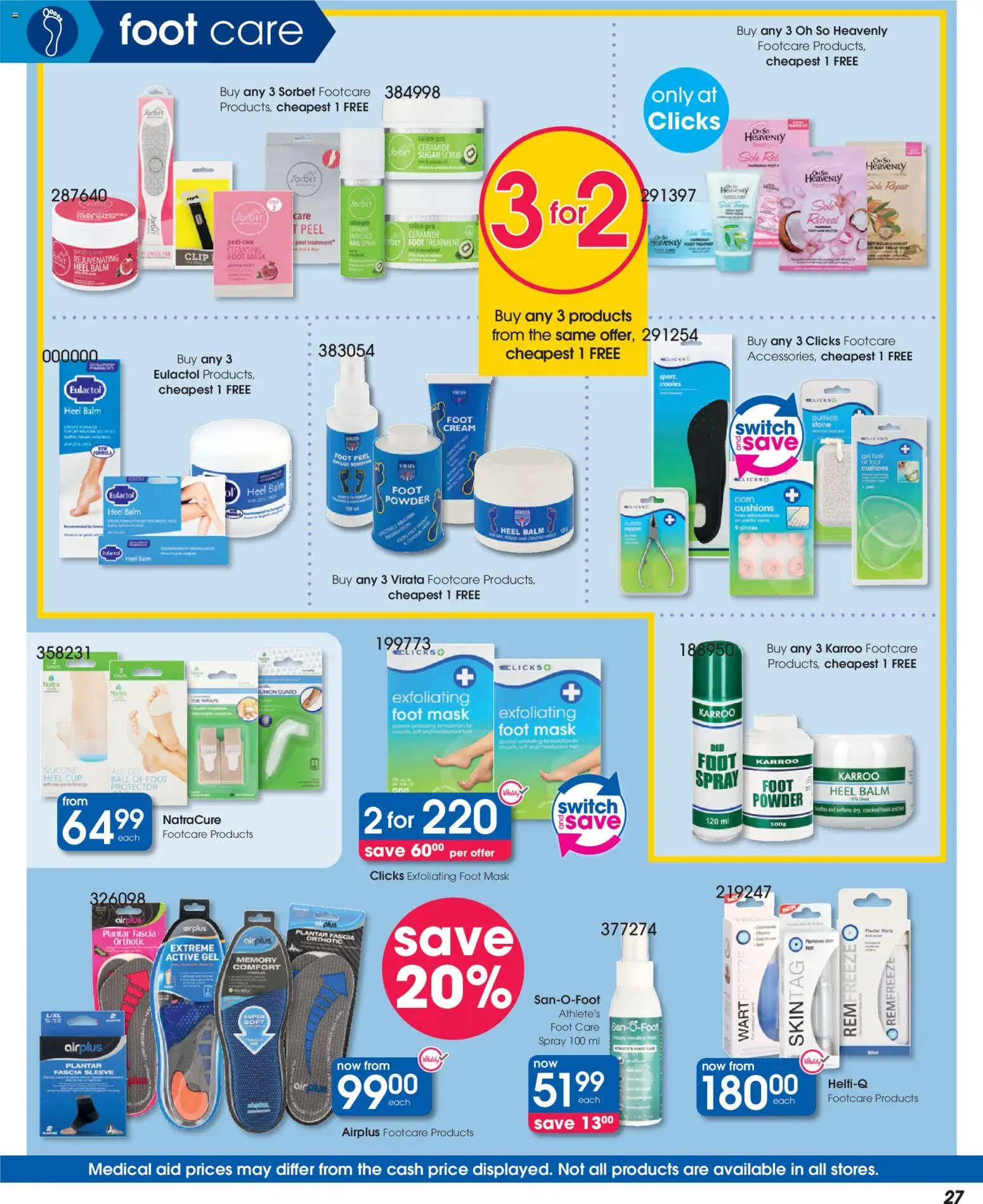 New Clicks catalogue – valid from 23.04.2026 | Page: 27 | Products: Powder, Mask, Cream, Silicone