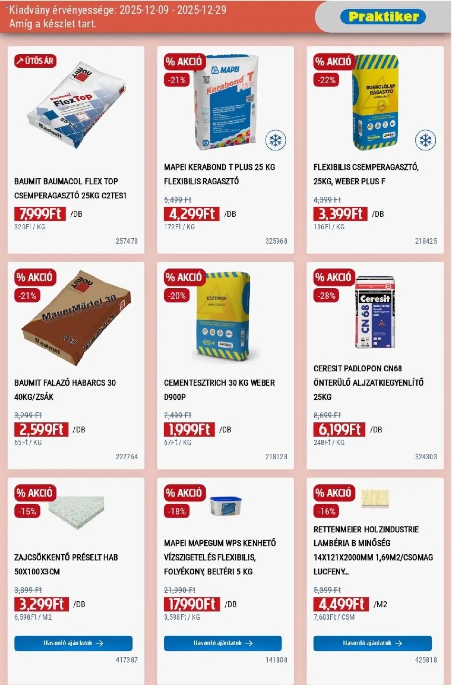 Praktiker akciós ujság - amely érvényes a következő dátumtól: 09.12.2025 | Oldal: 15 | Termékek: Ragasztó