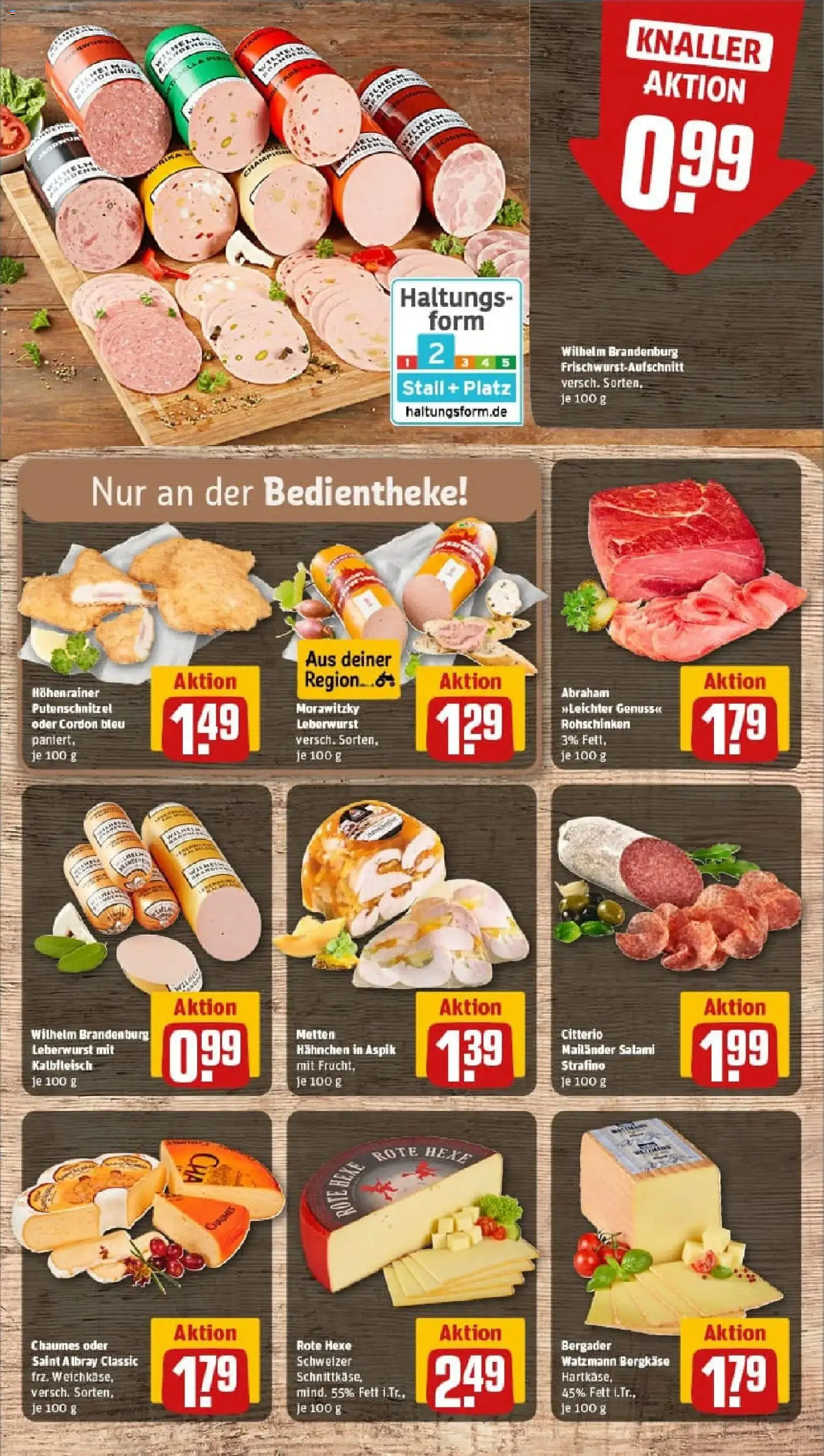 Rewe prospekt Föhren	 – gültig ab 26.01.2026 | Seite: 9 | Produkte: Hahnchen, Putenschnitzel, Salami, Morawitzky