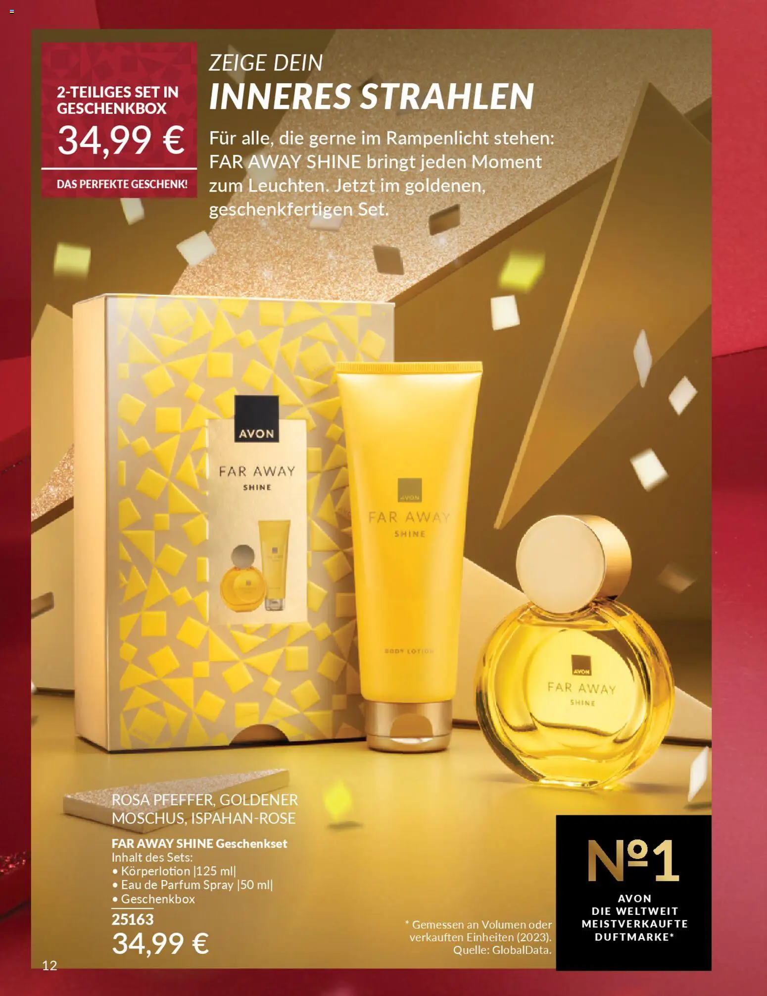 AVON Weihnachtsgeschenkideen – gültig ab 01.11.2025 | Seite: 12 | Produkte: Parfüm, Body Lotion, Körperlotion, Eau de Parfum
