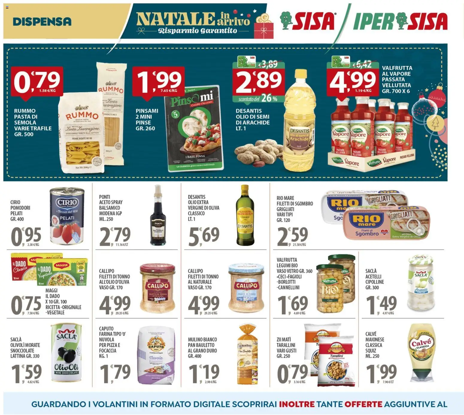 Volantino SISA del 05.12.2025 | Pagina: 10 | Prodotti: Maionese, Olio, Farina, Tonno