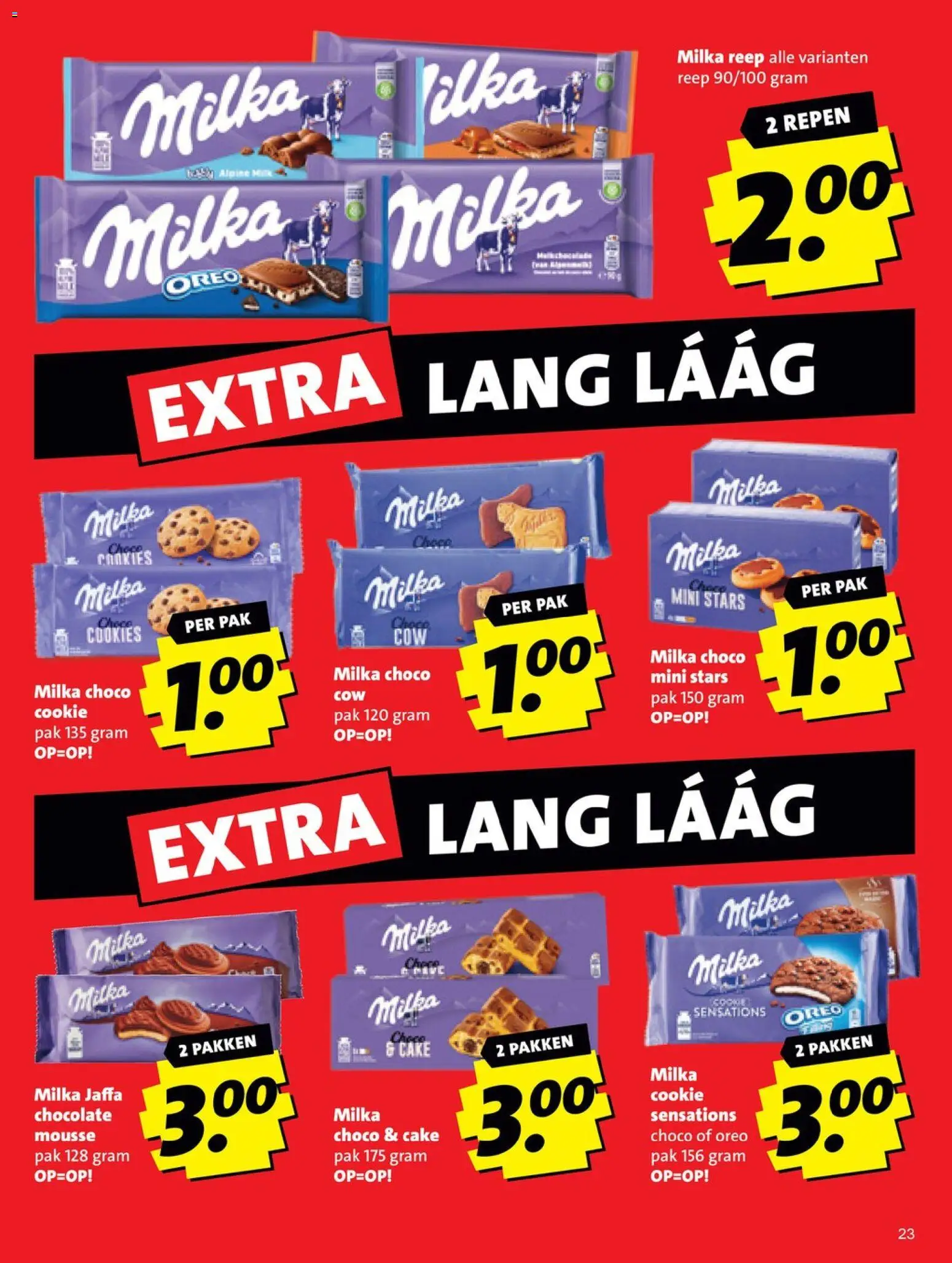 {H1} | Pagina: 23 | Producten: Oreo, Cake, Repen