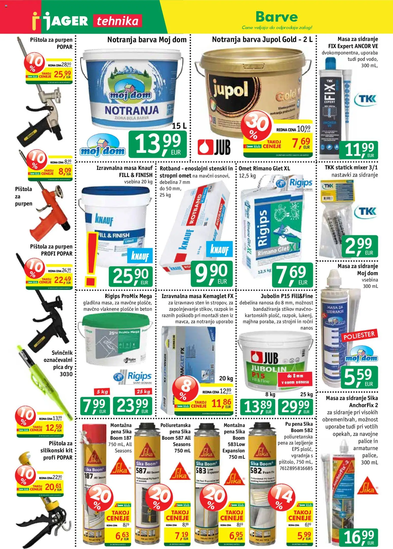 Novi Jager katalog ponudbe – veljaven od 12.11.2025 | Stran: 2 | Izdelki: Svinčnik, Pica, Barva, Beton
