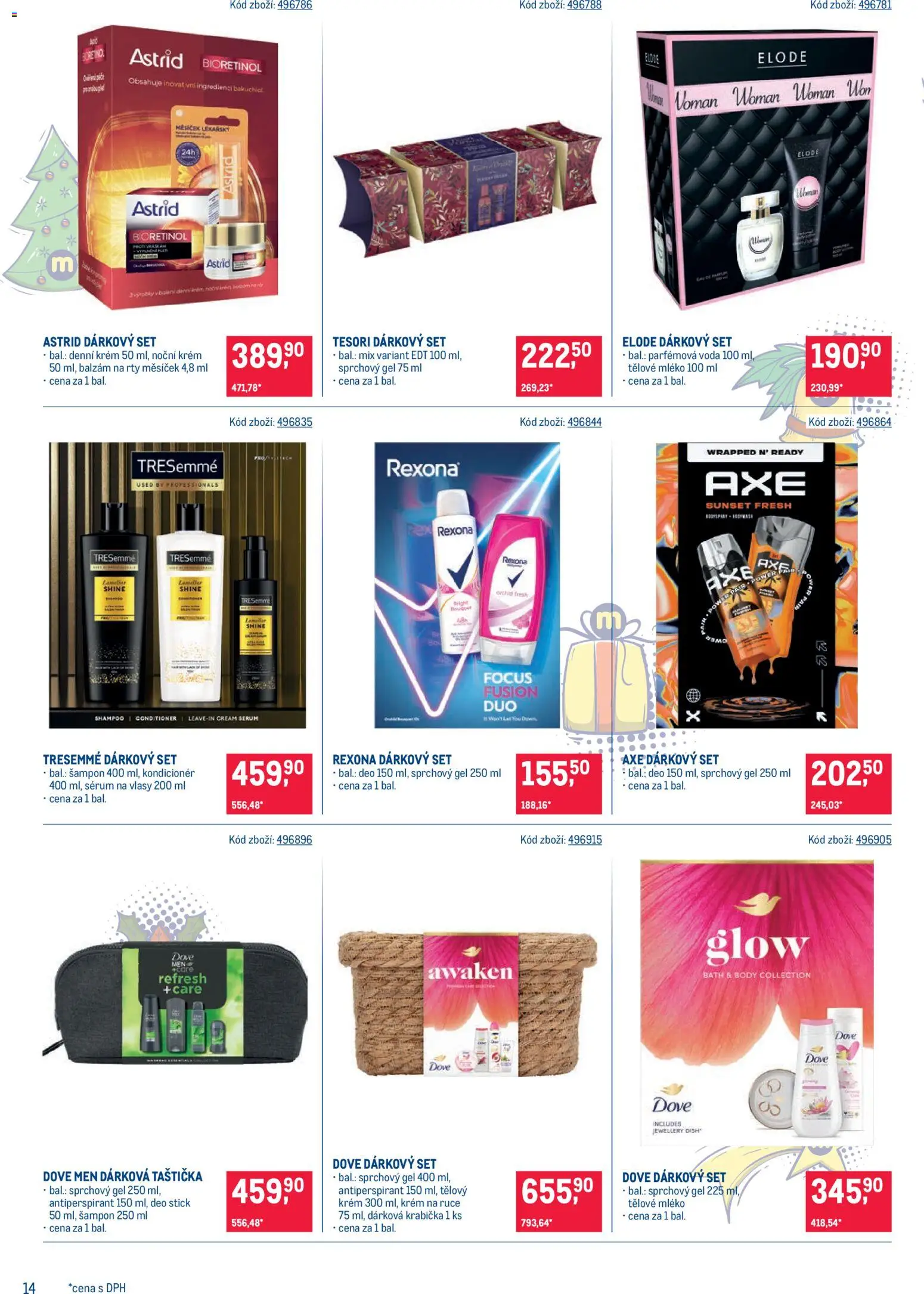 Makro leták - Dárkové balíčky od 22.10.2025 | Strana: 14 | Produkty: Voda, Sérum, Krém, Rexona