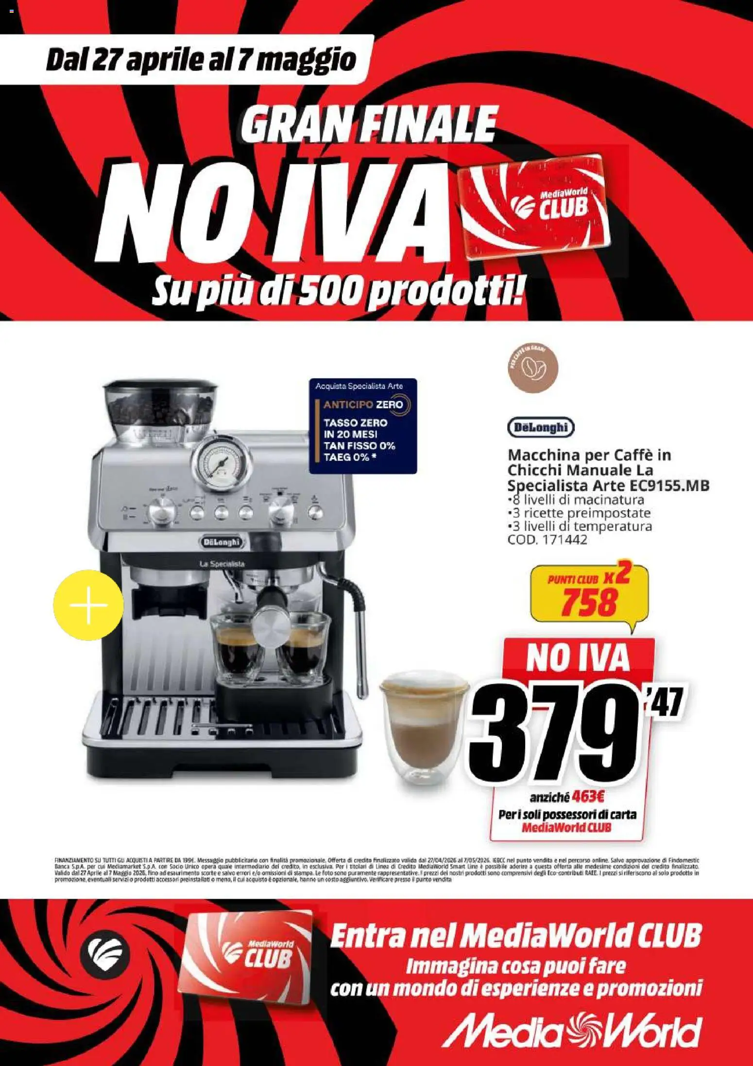 Volantino Media World del 27.04.2026 | Pagina: 10 | Prodotti: Caffè