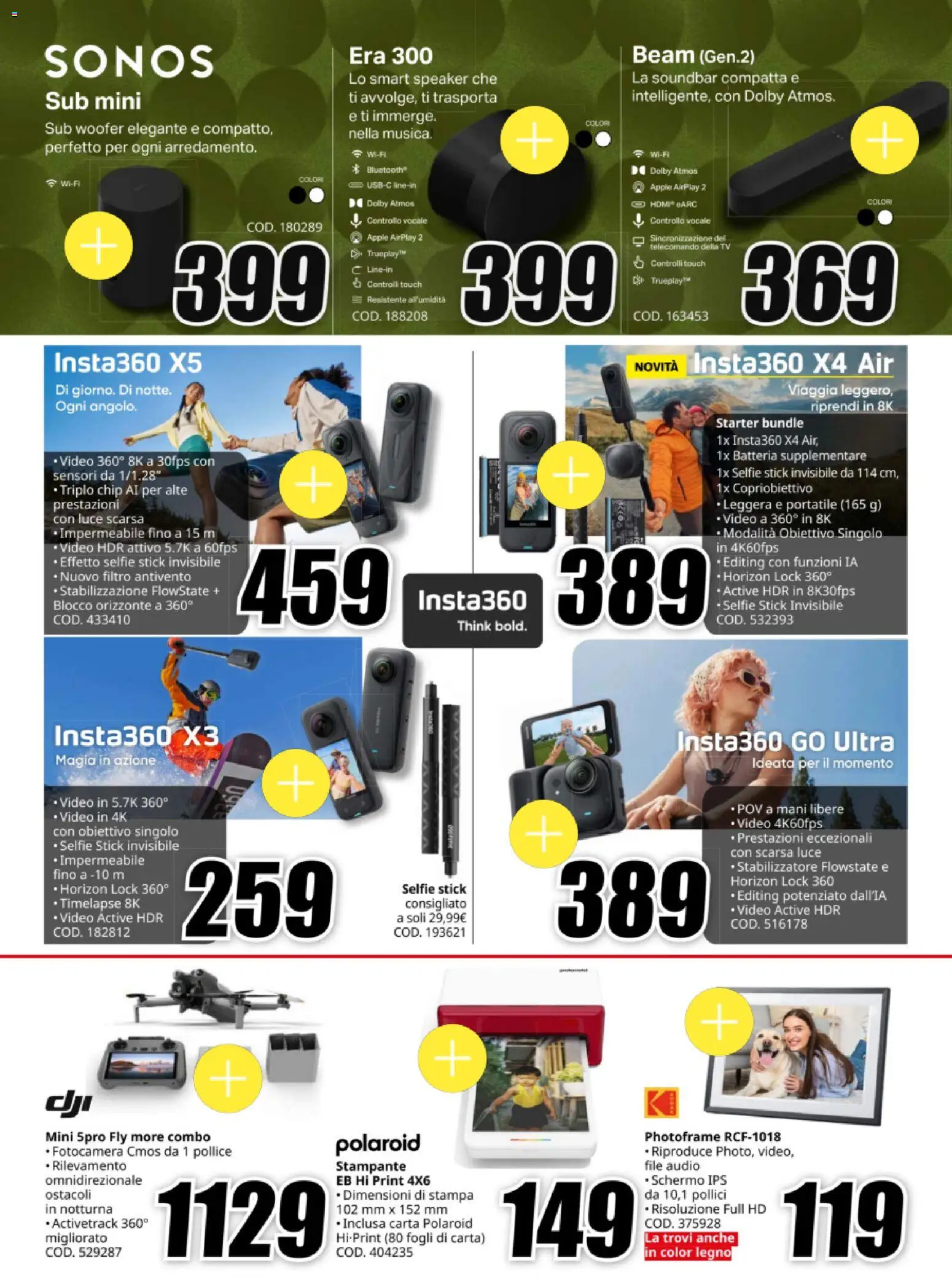 Volantino Media World del 20.11.2025 | Pagina: 10 | Prodotti: Soundbar, Stampante, TV, Speaker