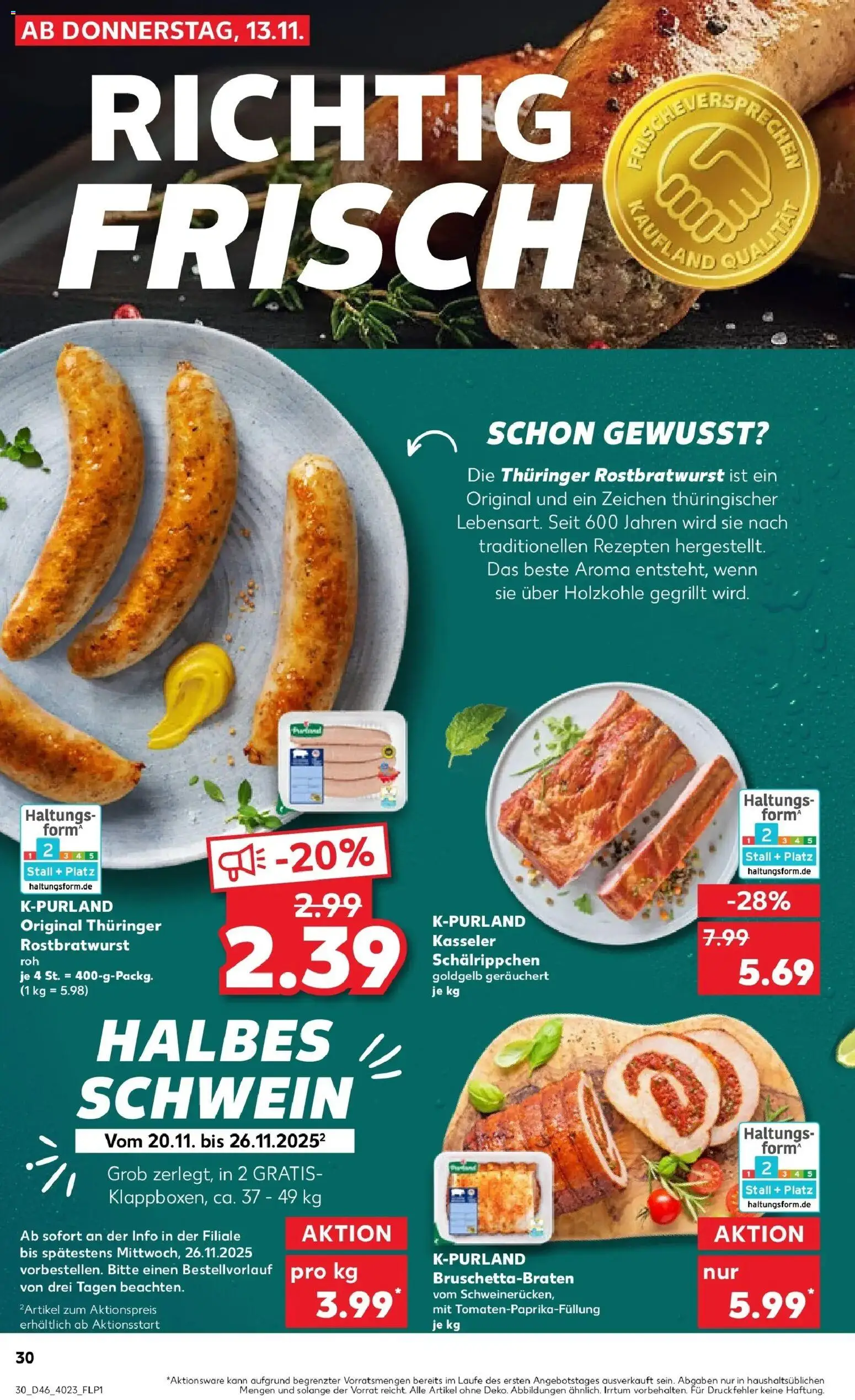 Kaufland prospekt Bergen Auf Rügen	 – gültig ab 13.11.2025 | Seite: 30