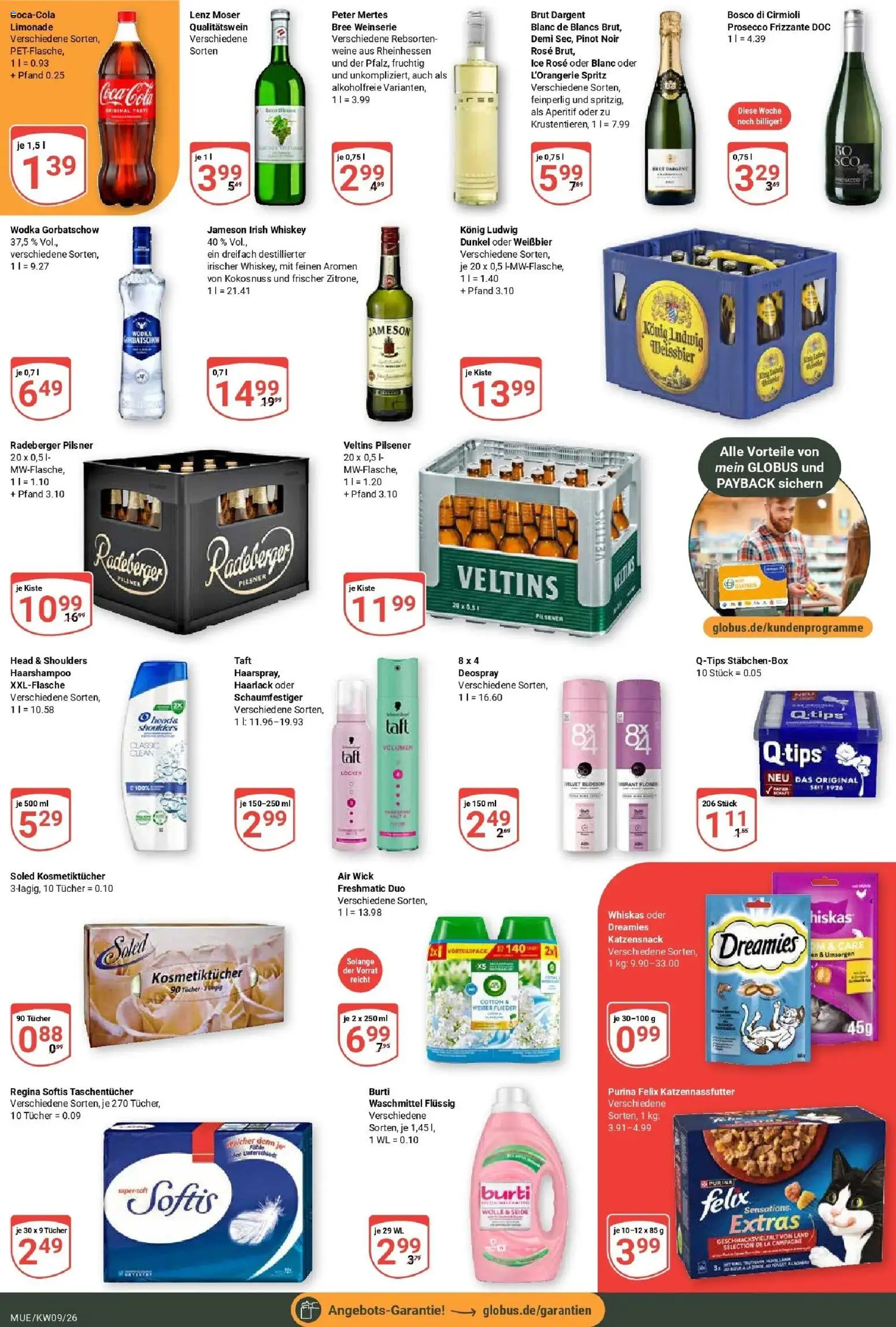 Globus Prospekt Mühldorf – gültig ab 23.02.2026 | Seite: 3 | Produkte: Cola, Head & shoulders, Waschmittel, Whiskas