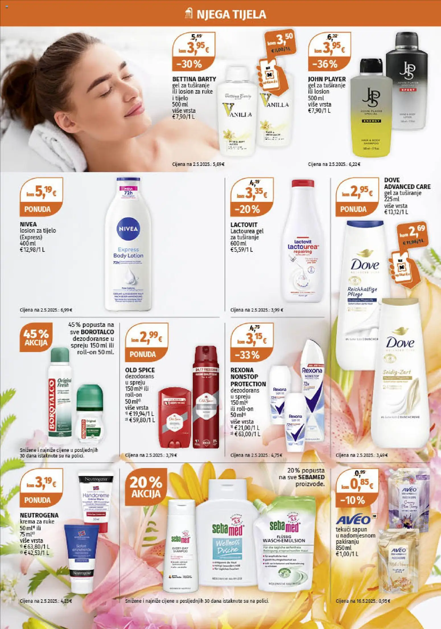Müller katalog | vrijedi od 27.10.2025 | Stranica: 4 | Proizvodi: Med, Krema za ruke, Gel za tuširanje, Krema