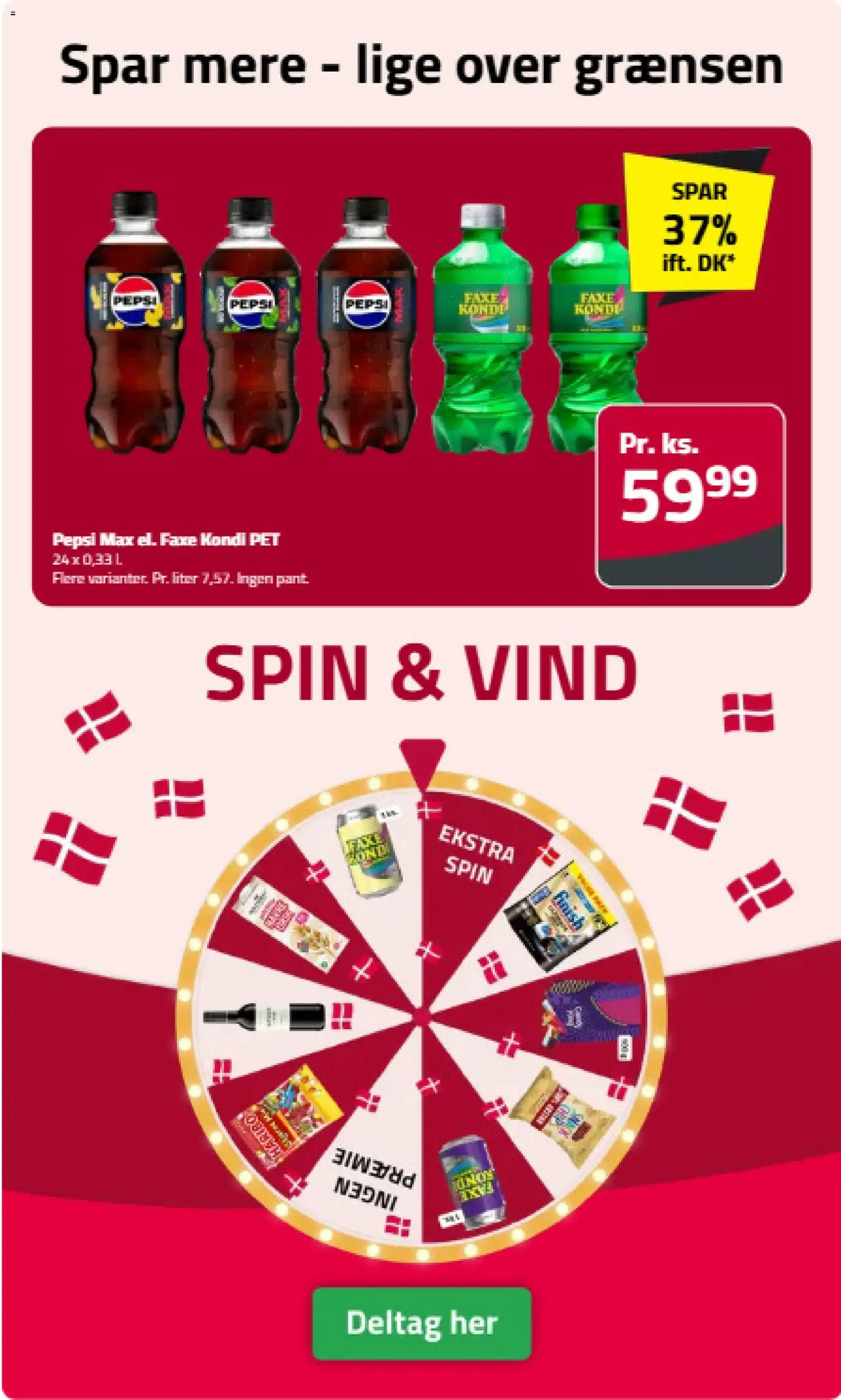Fleggaard tilbudsavis – gyldig fra 04.03.2026 | Side: 2 | Produkter: Faxe Kondi, Pepsi, Pepsi Max