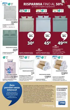 Anteprima del volantino Volantino JYSK	 valido a partire dal 16.10.2025 | Pagina: 15 | Prodotti: Copripiumino, Lenzuola, Guanciale, Decorazioni