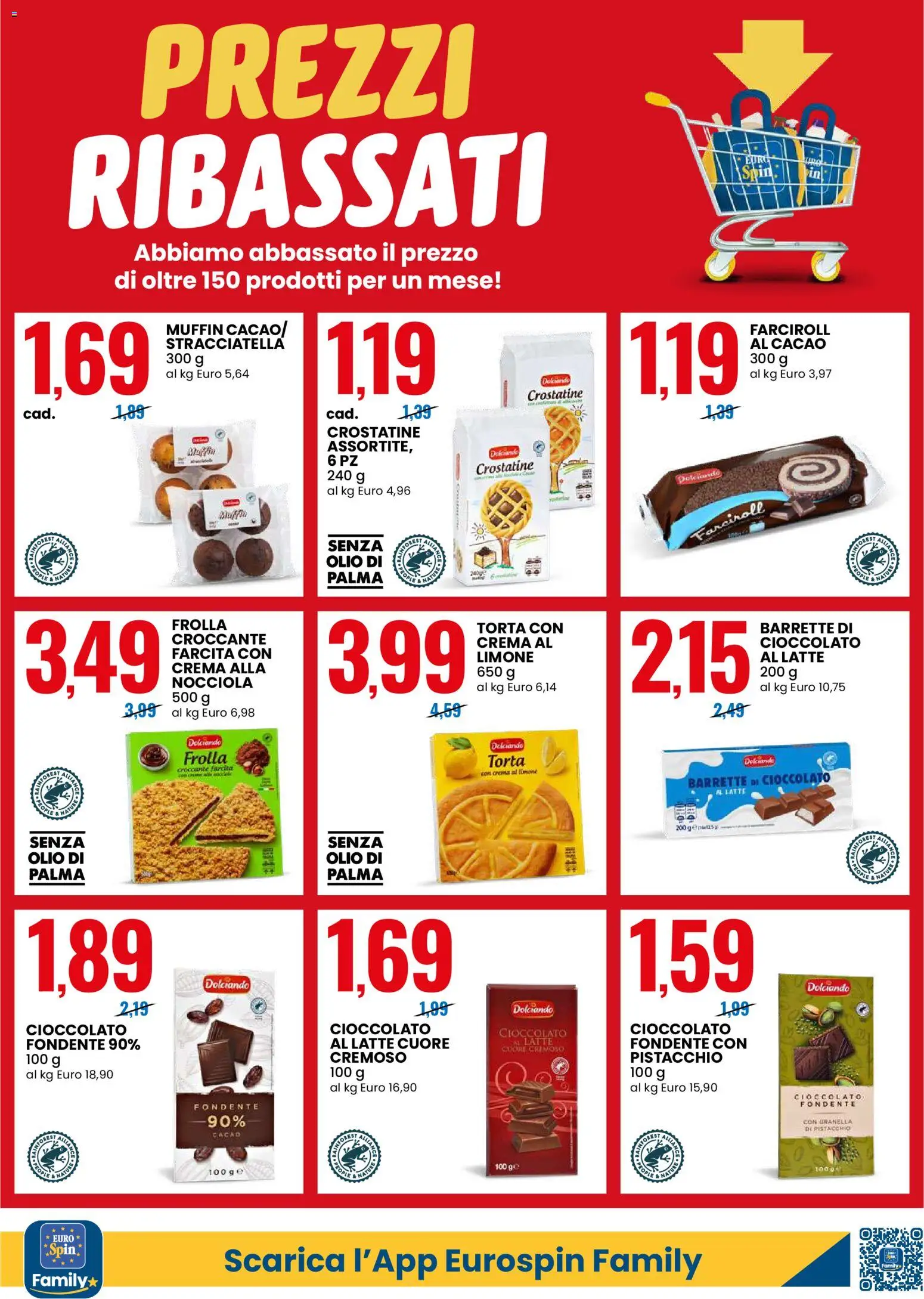 Volantino Eurospin del 01.03.2026 | Pagina: 10 | Prodotti: Crema, Olio, Muffin, Cacao