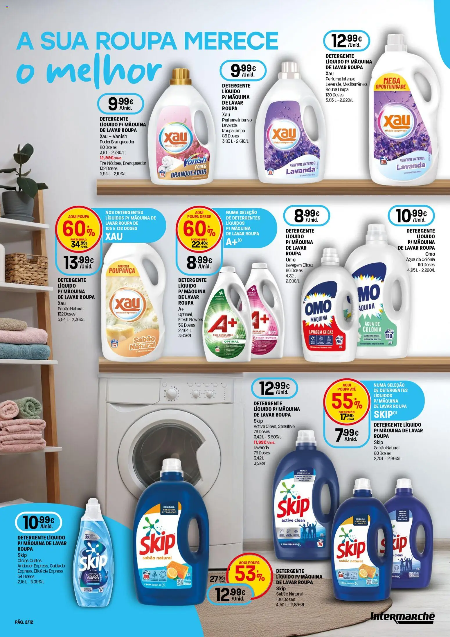 Intermarché Limpeza Super │ válido de 05.03.2026 | Página: 2 | Produtos: Agua, Perfume, Sabão, Detergente