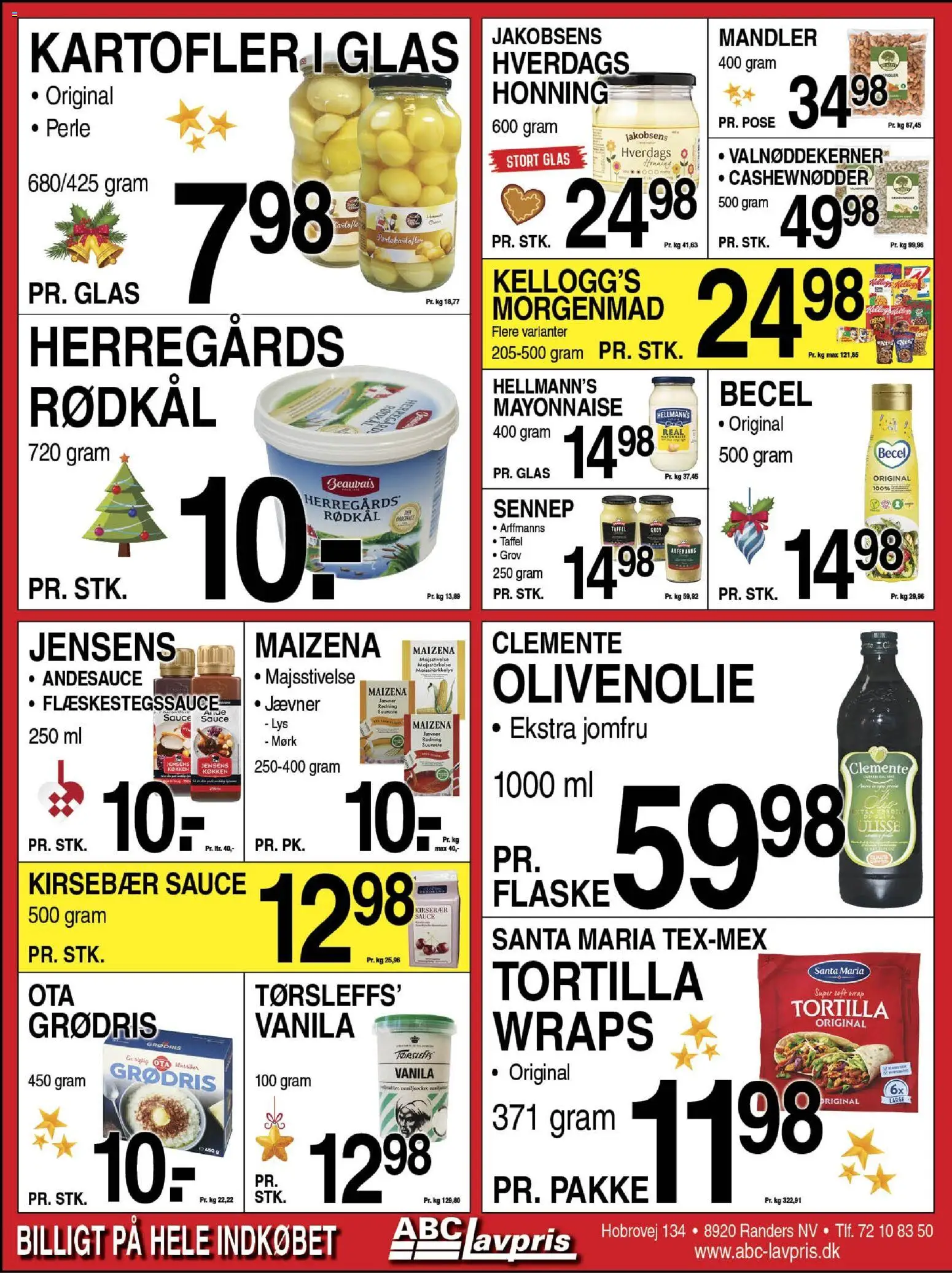 Abc Lavpris tilbudsavis – gyldig fra 10.12.2025 | Side: 4 | Produkter: Kirsebær, Rødkål, Cashewnødder, Honning