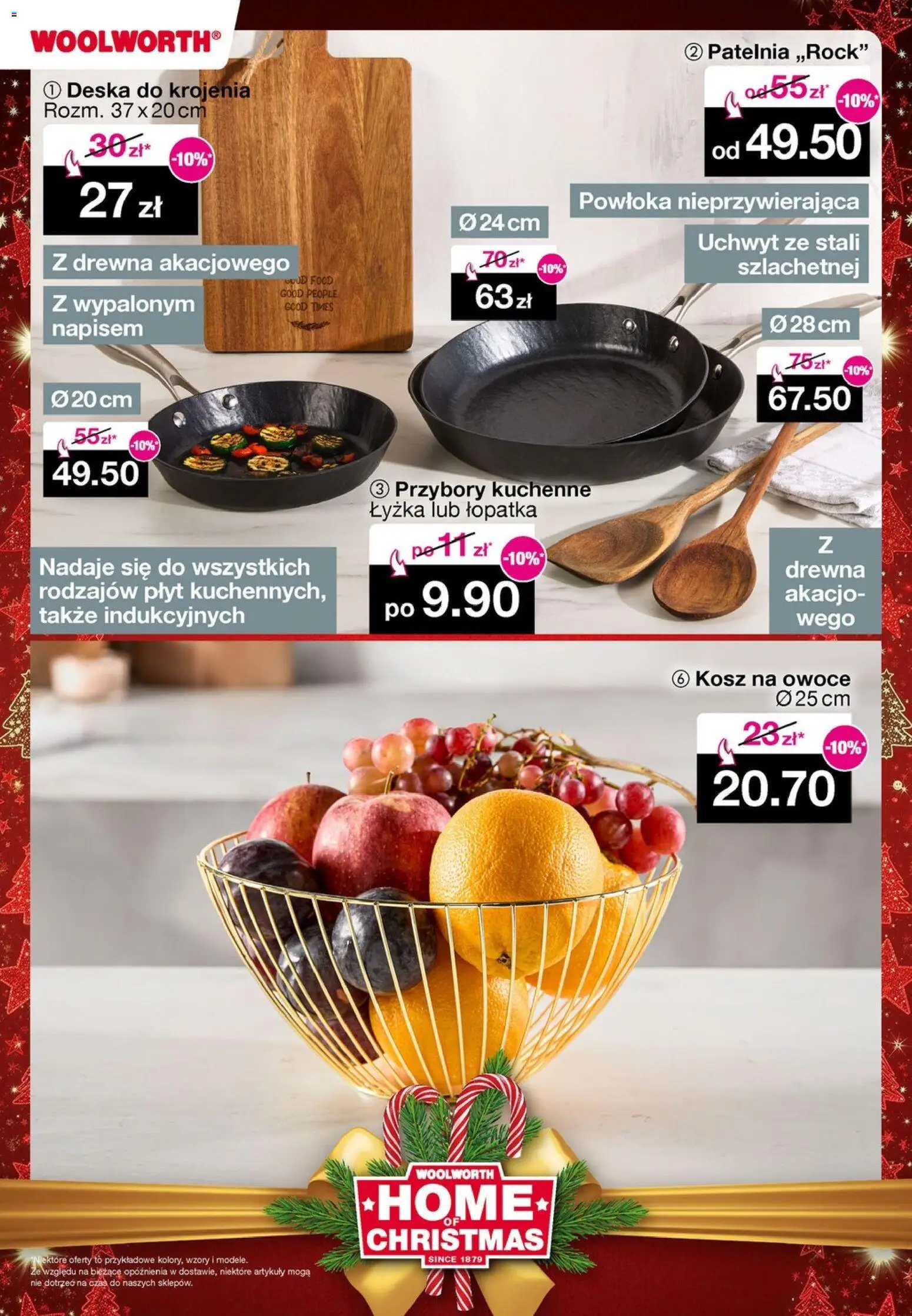 Woolworth Gazetka od 28.11.2025 | Strona: 3 | Produkty: Kosz, Deska do krojenia, Patelnia, Owoce