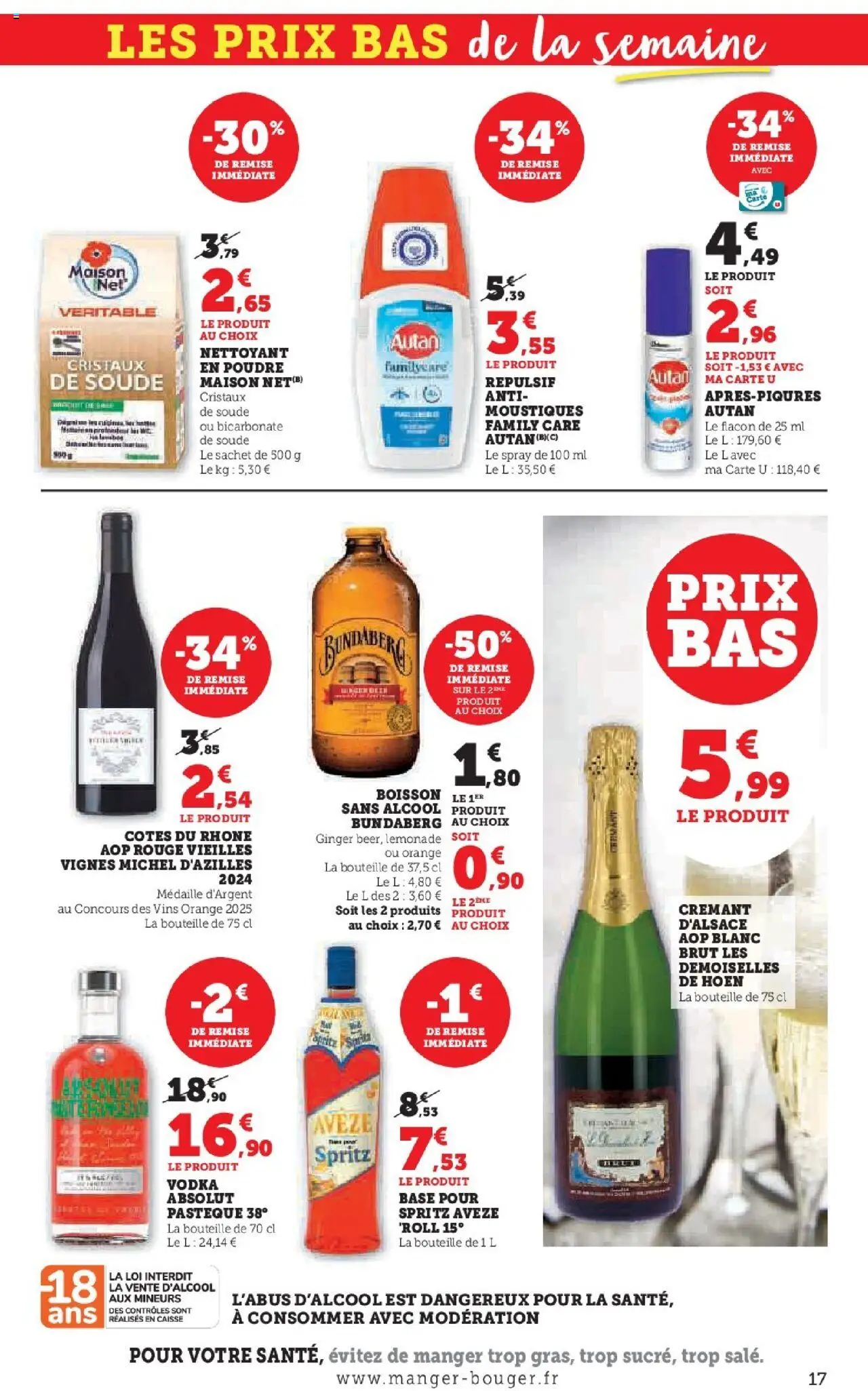  | Page: 17 | Produits: Alcool, Base, Poudre, Crémant