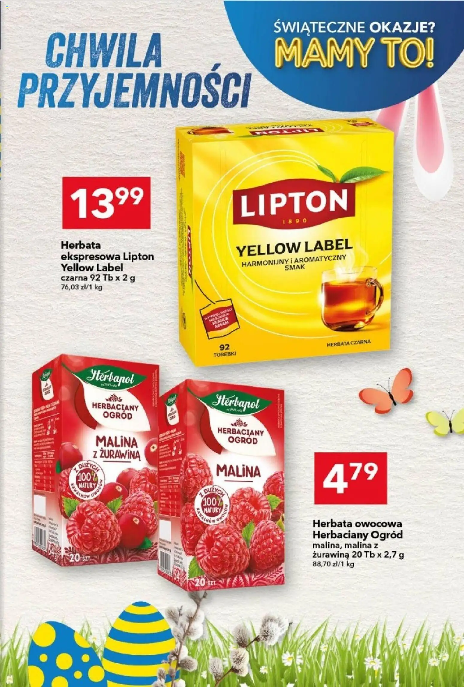 Lewiatan gazetka od 26.03.2026 | Strona: 19 | Produkty: Malina, Żurawina, Herbata, Torebki