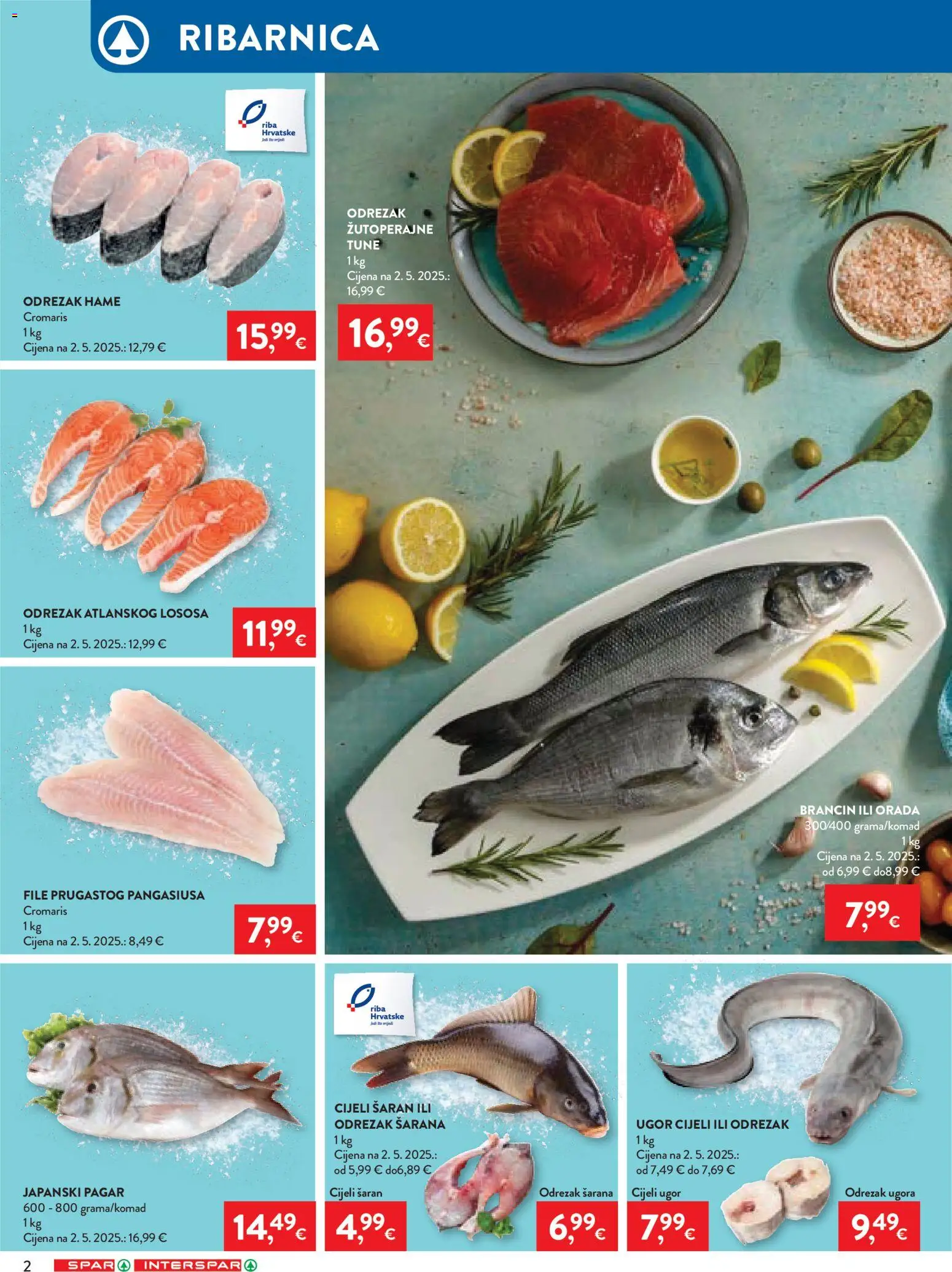 Spar katalog | vrijedi od 18.02.2026 | Stranica: 2 | Proizvodi: Šaran, Riba, Brancin