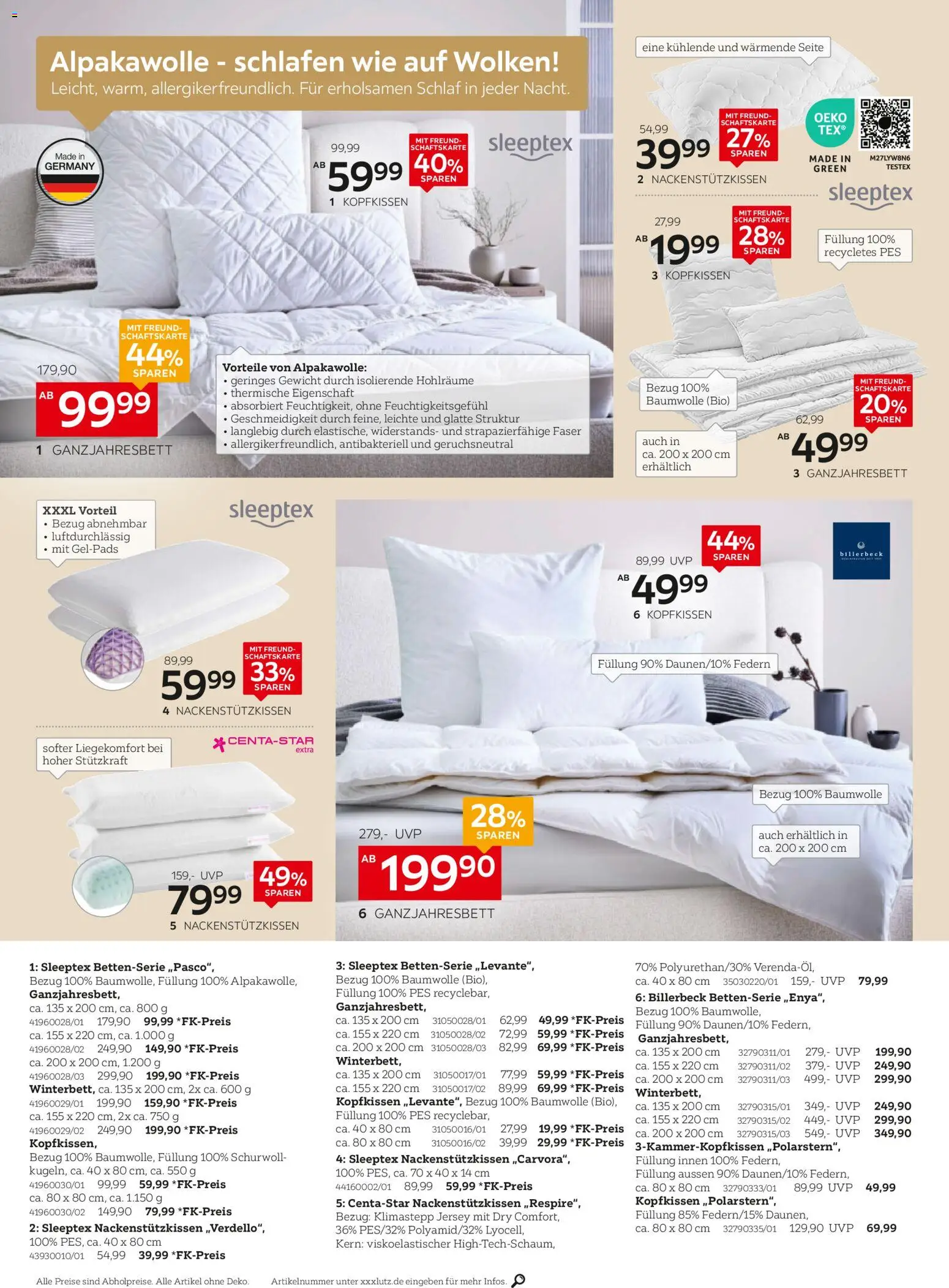 XXXL Lutz Winterzeit – gültig ab 16.11.2025 | Seite: 4 | Produkte: Gewicht, Kopfkissen