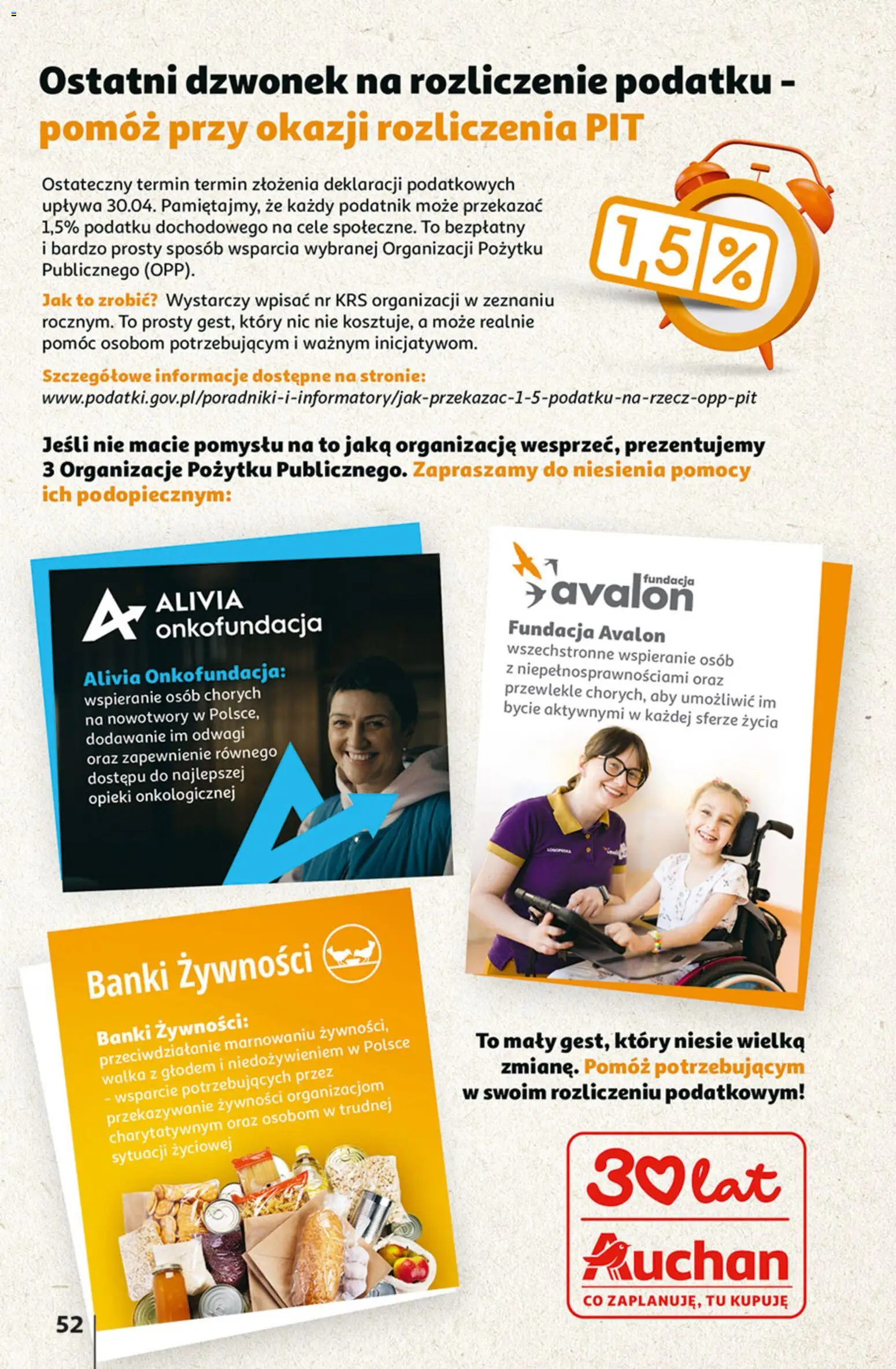 Auchan gazetka - 30 Lat Hipermarket od 23.04.2026 | Strona: 52