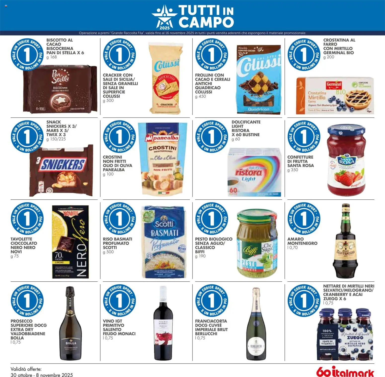 Volantino Italmark del 30.10.2025 | Pagina: 23 | Prodotti: Cioccolato, Cereali, Cacao, Farro
