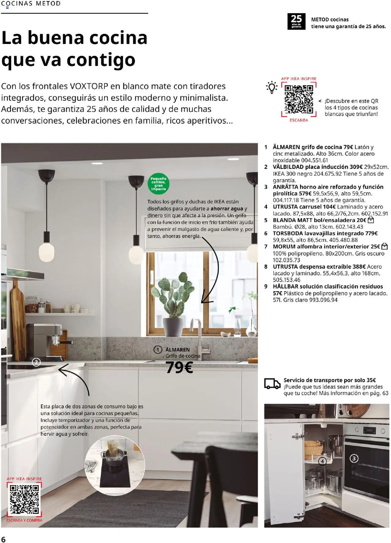 Catálogo IKEA Cocinas │ válido desde el 06.02.2025 | Página: 6 | Productos: Té, Horno, Lavavajillas, Alfombra