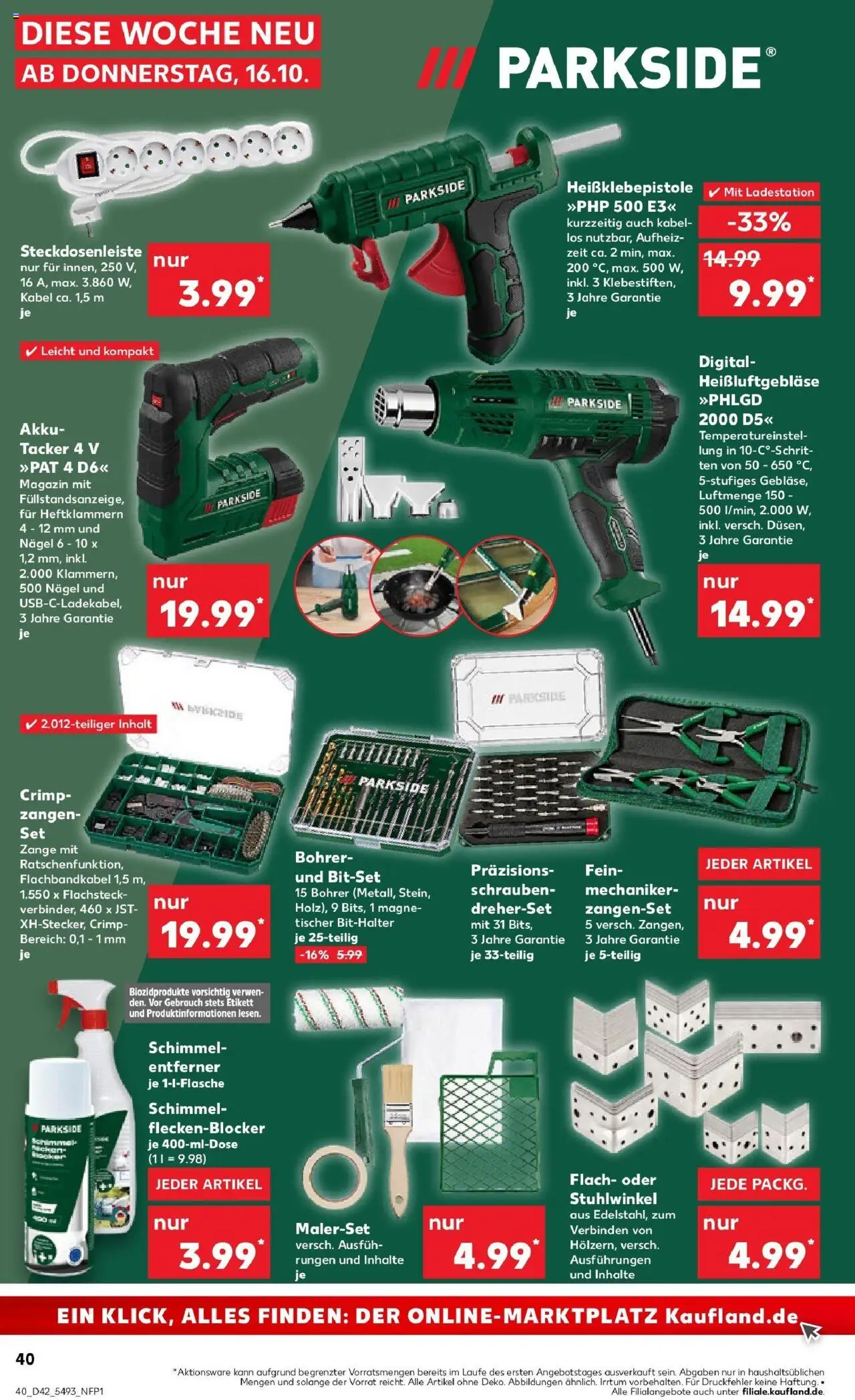 Kaufland prospekt Lahr	 – gültig ab 15.10.2025 | Seite: 40 | Produkte: Kabel, Hocker