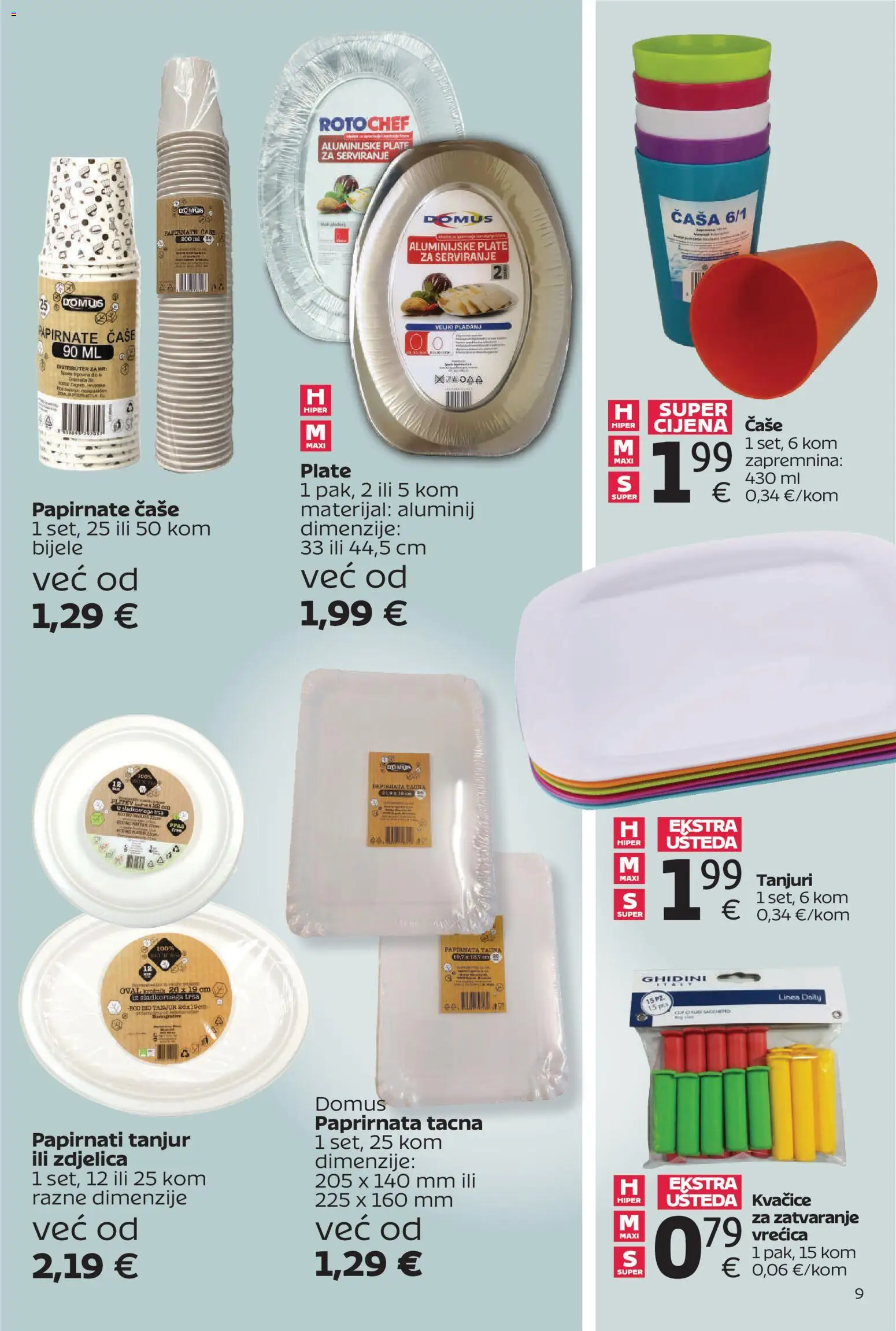 Tommy katalog | vrijedi od 13.04.2026 | Stranica: 9 | Proizvodi: Čaše, Tanjuri, Tacna, Pladanj