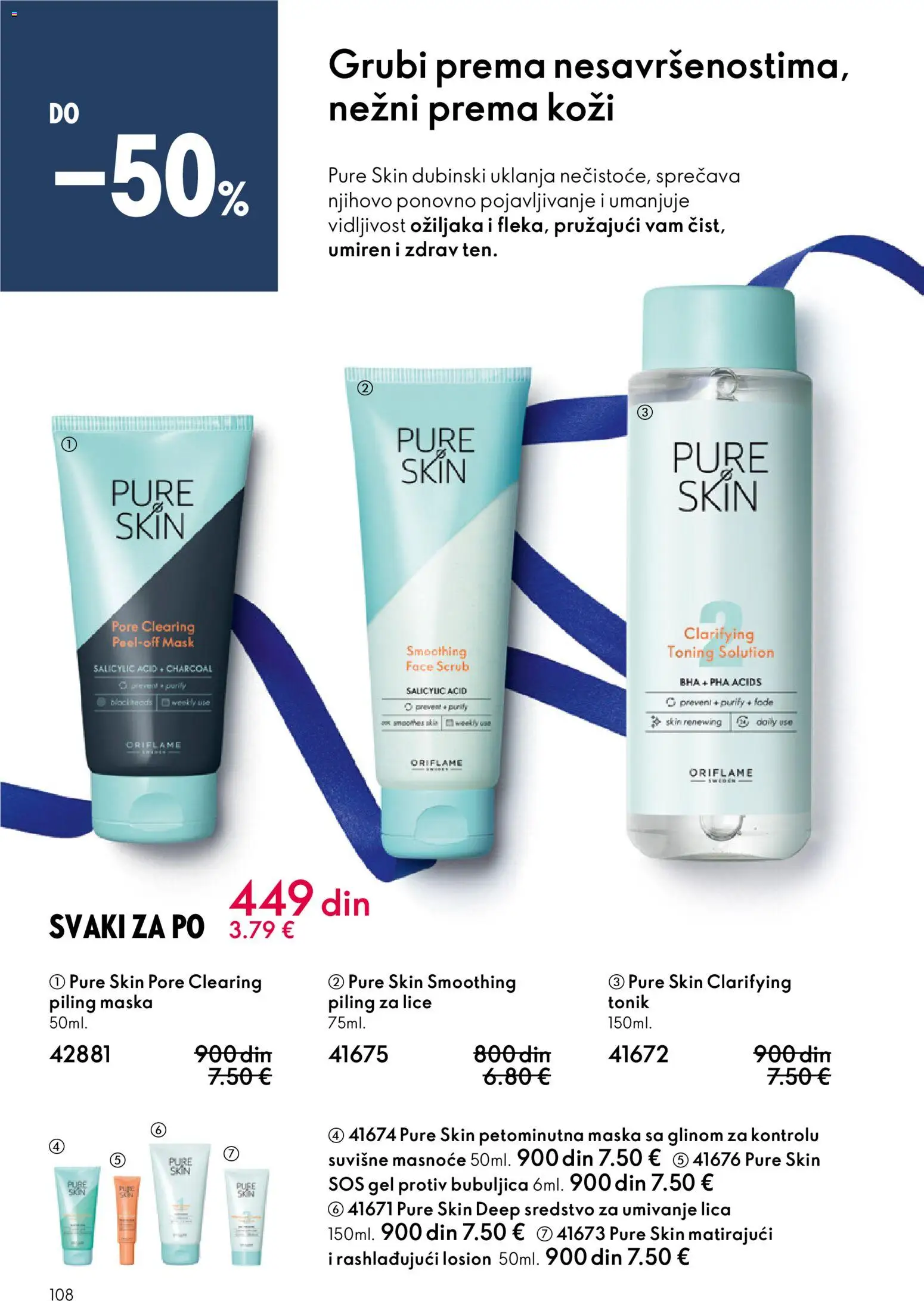 Oriflame katalog - važi od 10.12.2025 | Strana: 108 | Proizvode: Sos, Maska, Piling, Tonik
