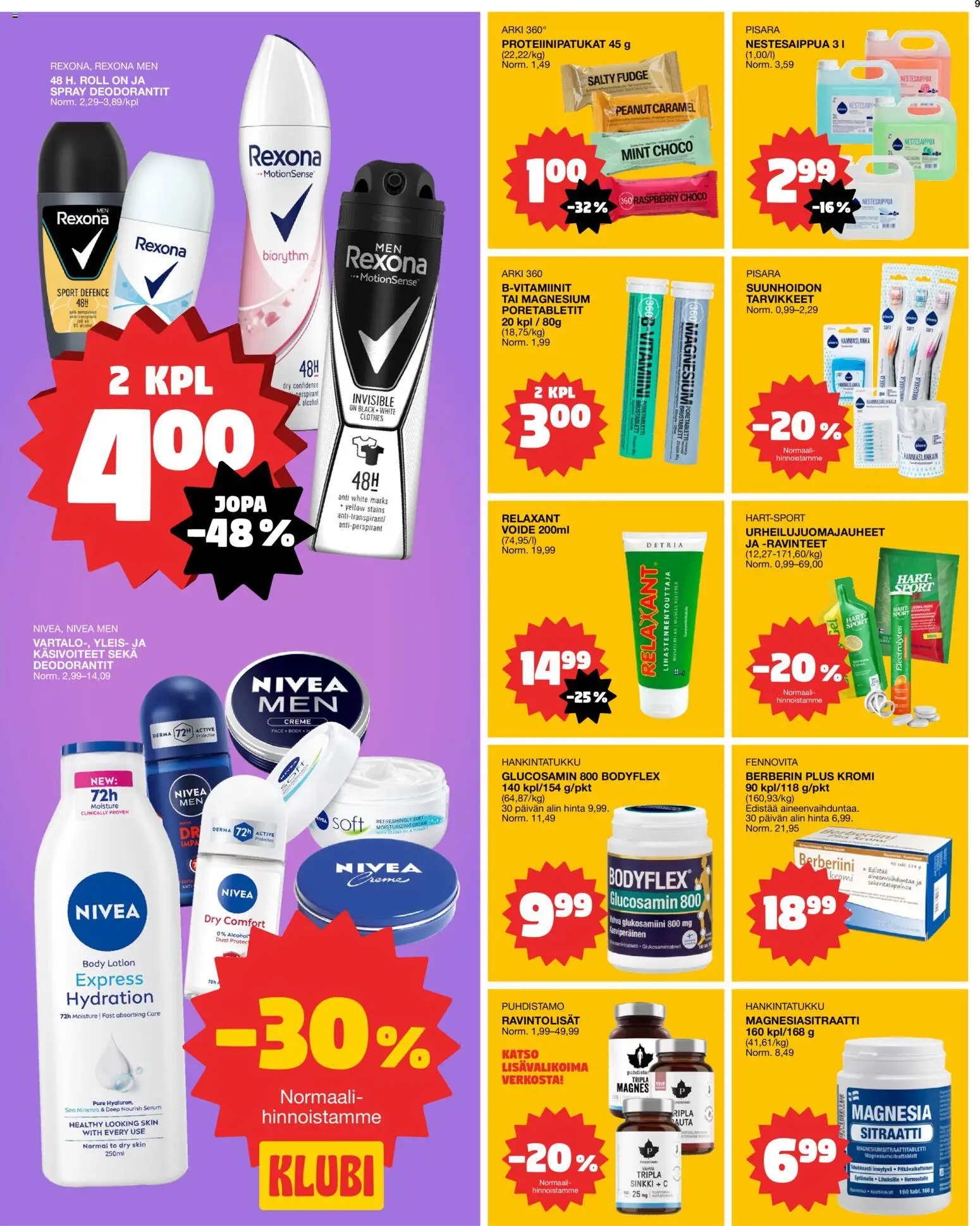 Tokmanni tarjoukset – voimassa 05.01.2026 alkaen | Sivu: 9 | Tuotteet: Hammaslanka