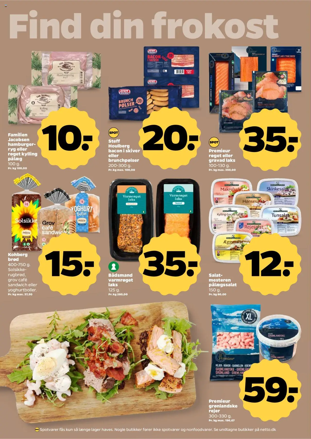 Netto tilbudsavis – gyldig fra 27.09.2025 | Side: 10 | Produkter: Brød, Bacon, Rejer, Skinkesalat