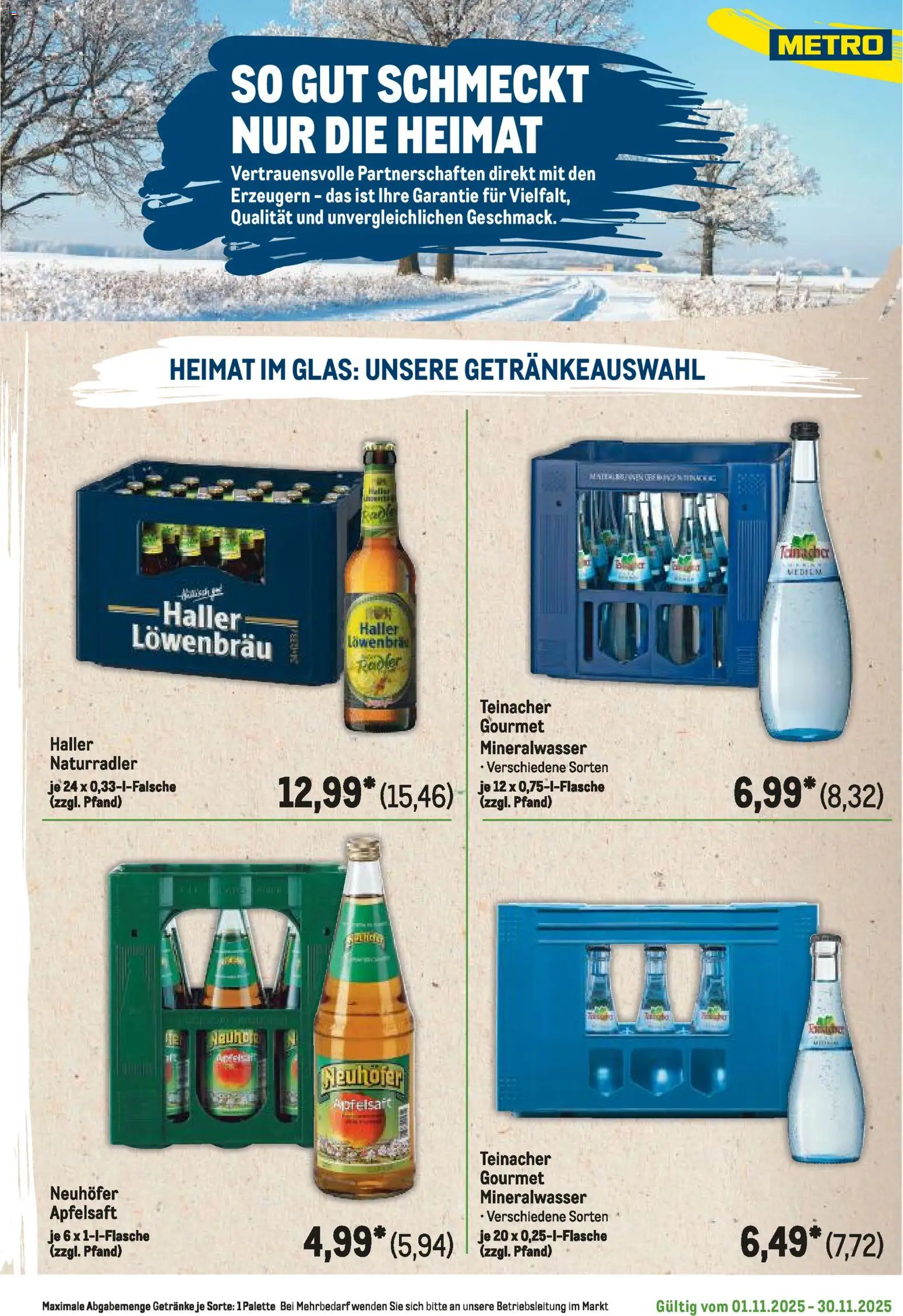Metro Regionaler Flyer – gültig ab 01.11.2025 | Seite: 89 | Produkte: Apfelsaft, Mineralwasser