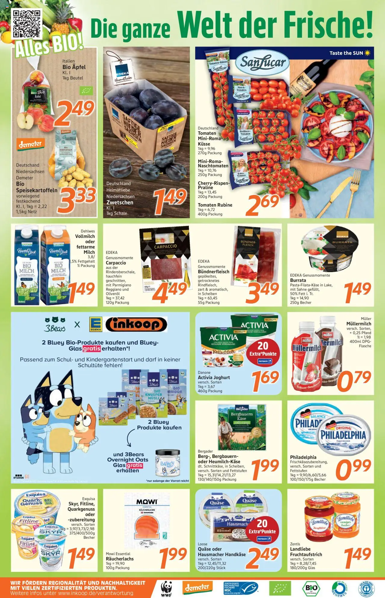 Inkoop Prospekt - gültig ab dem 11.08.2025 | Seite: 2 | Produkte: Danone activia, Quark, Skyr, Räucherlachs