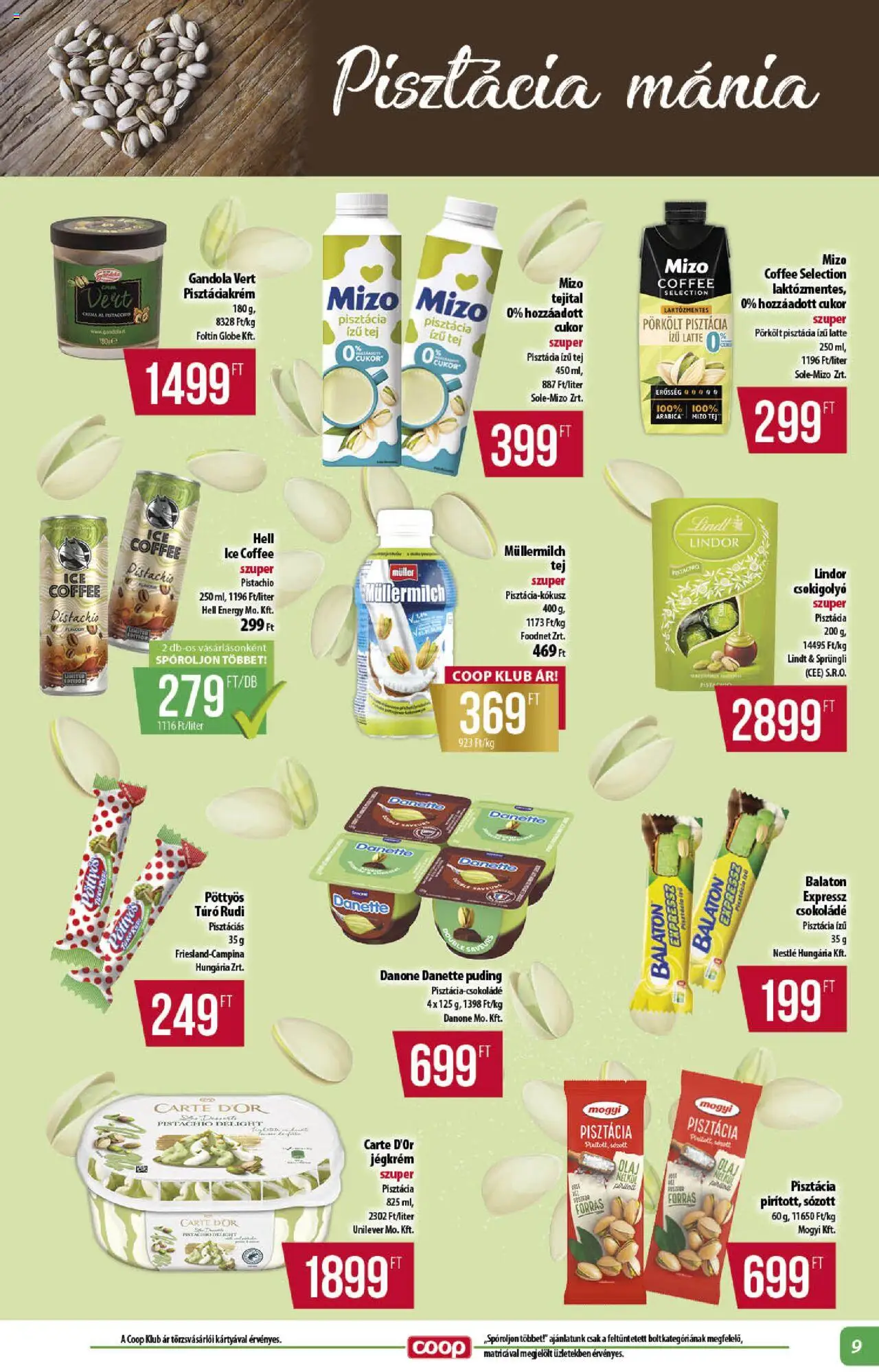 COOP akciós ujság - amely érvényes a következő dátumtól: 21.08.2025 | Oldal: 9 | Termékek: Túró rudi, Olaj, Túró, Cukor