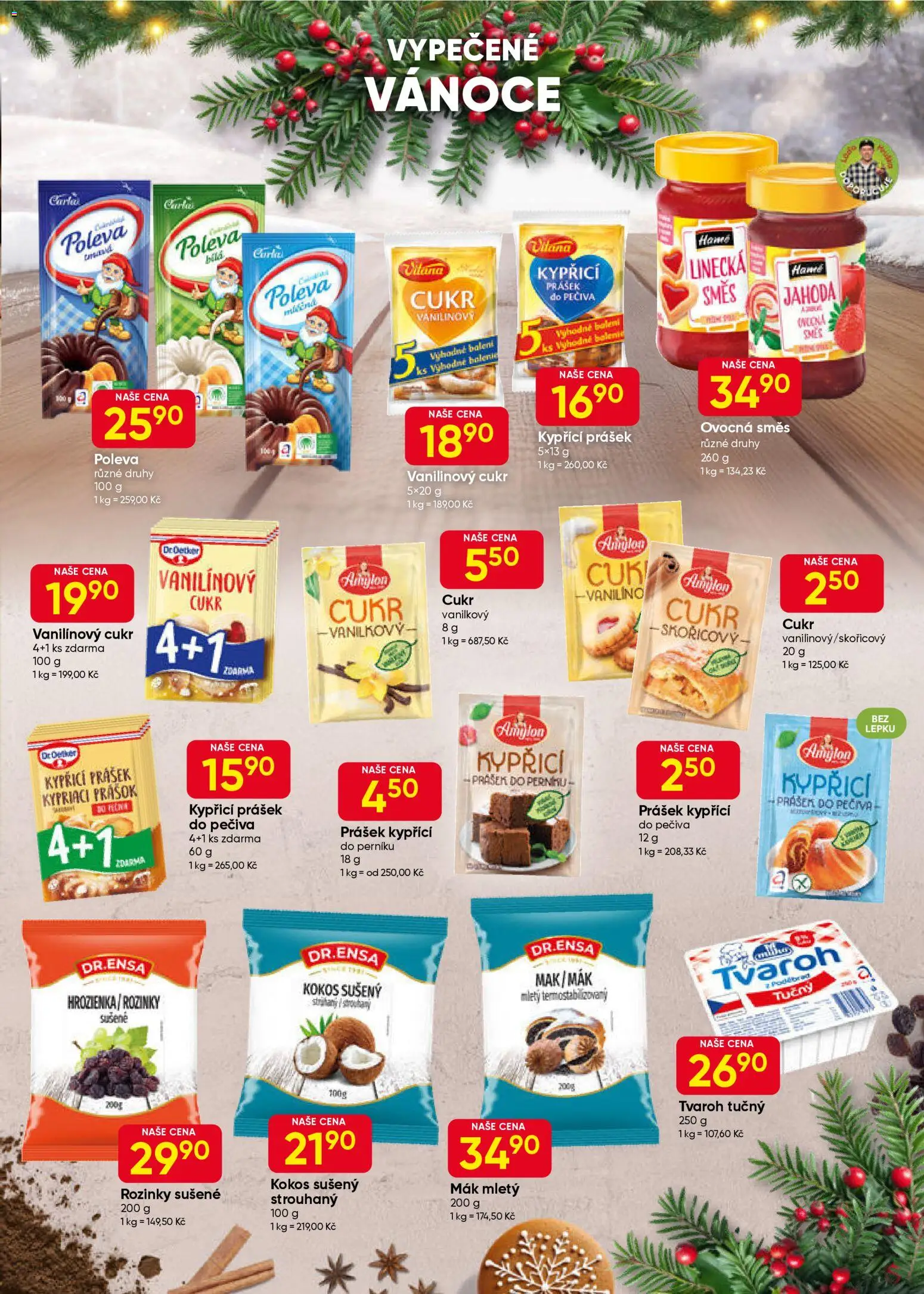 Hruška leták od 19.11.2025 | Strana: 5 | Produkty: Rozinky, Tvaroh, Tvaroh tučný, Cukr