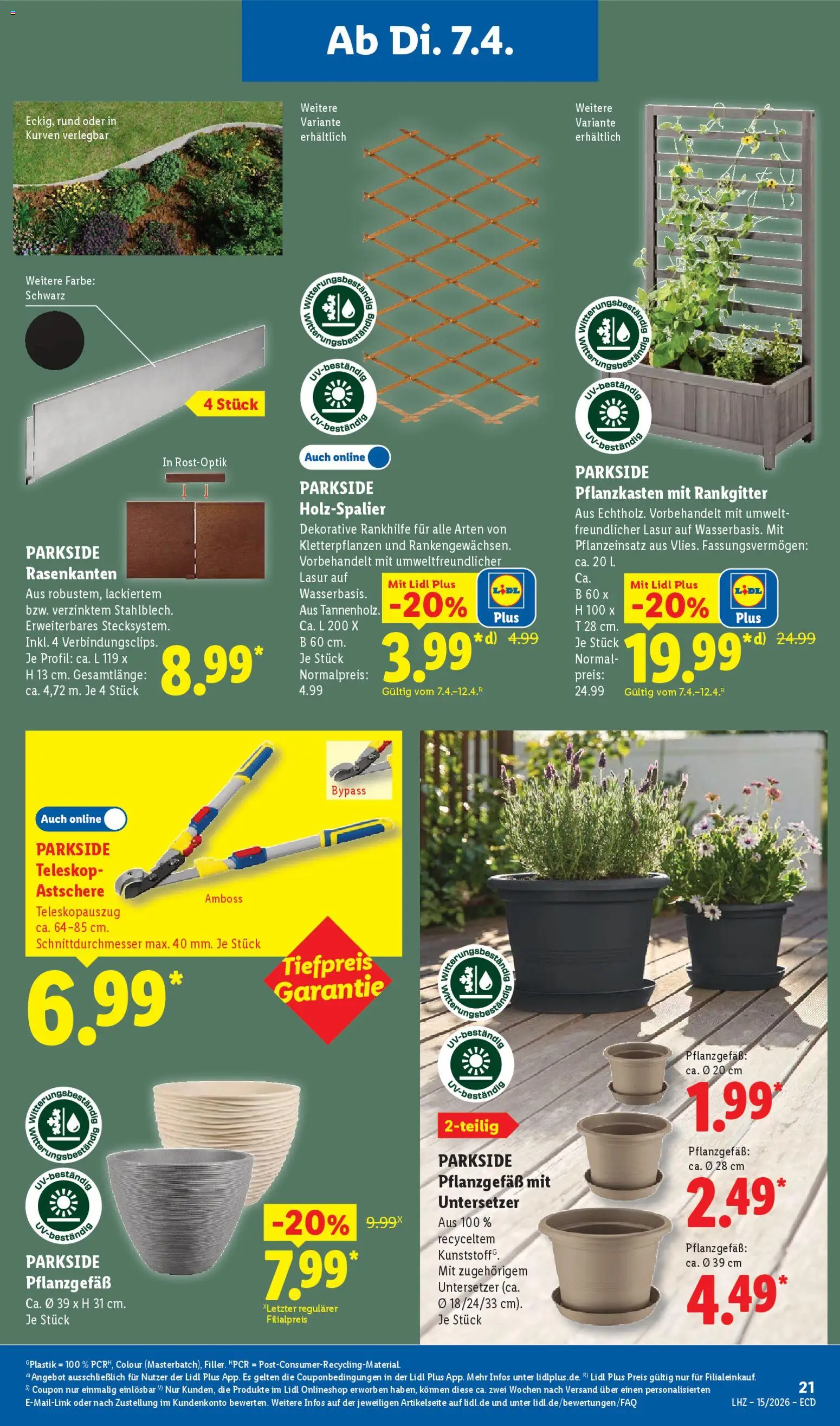 Lidl Německo leták od 07.04.2026 | Strana: 33 | Produkty: Parkside, Stan