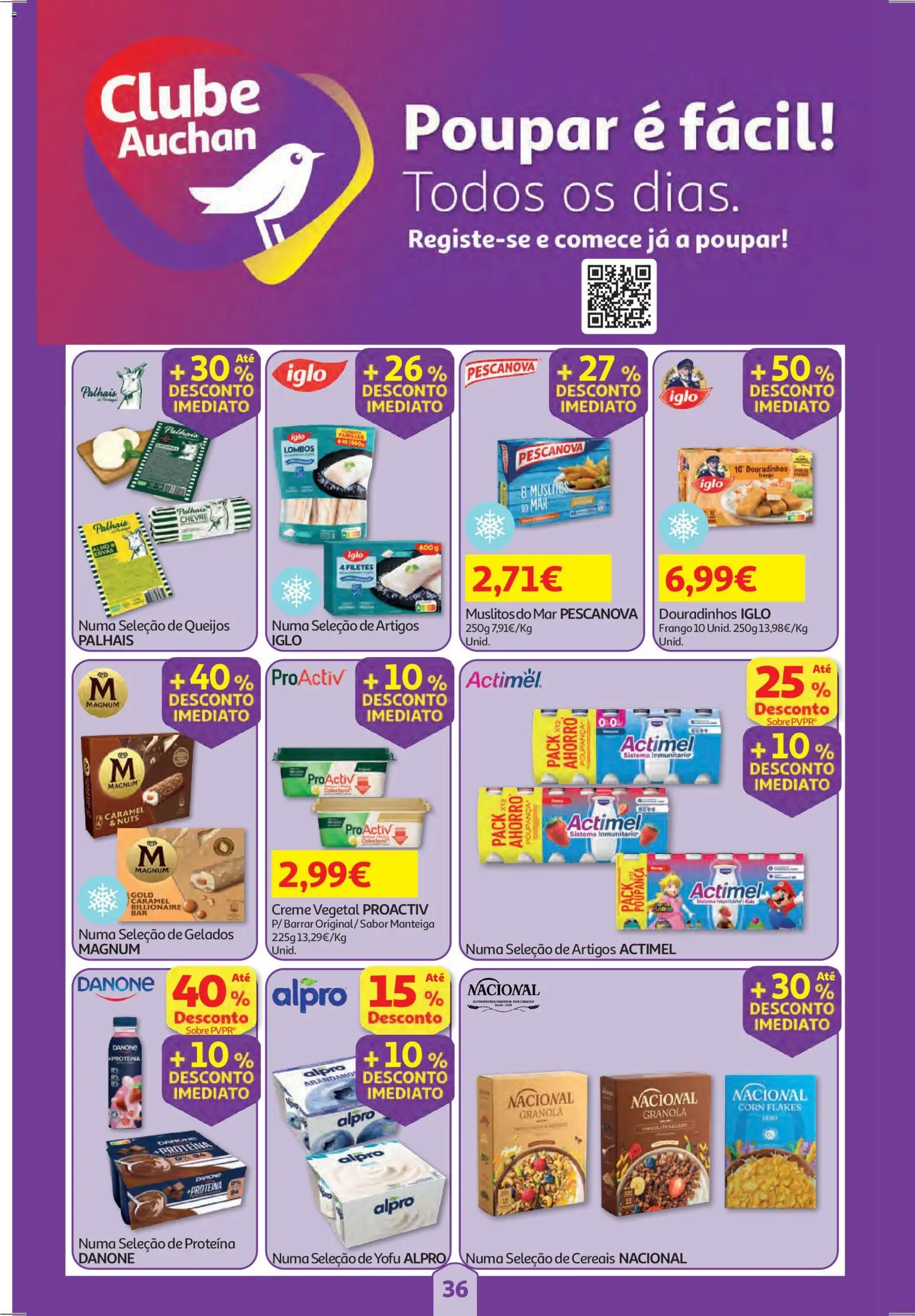 Auchan folheto │ válido de 29.01.2026 | Página: 36 | Produtos: Granola, Manteiga, Cereais, Proteina