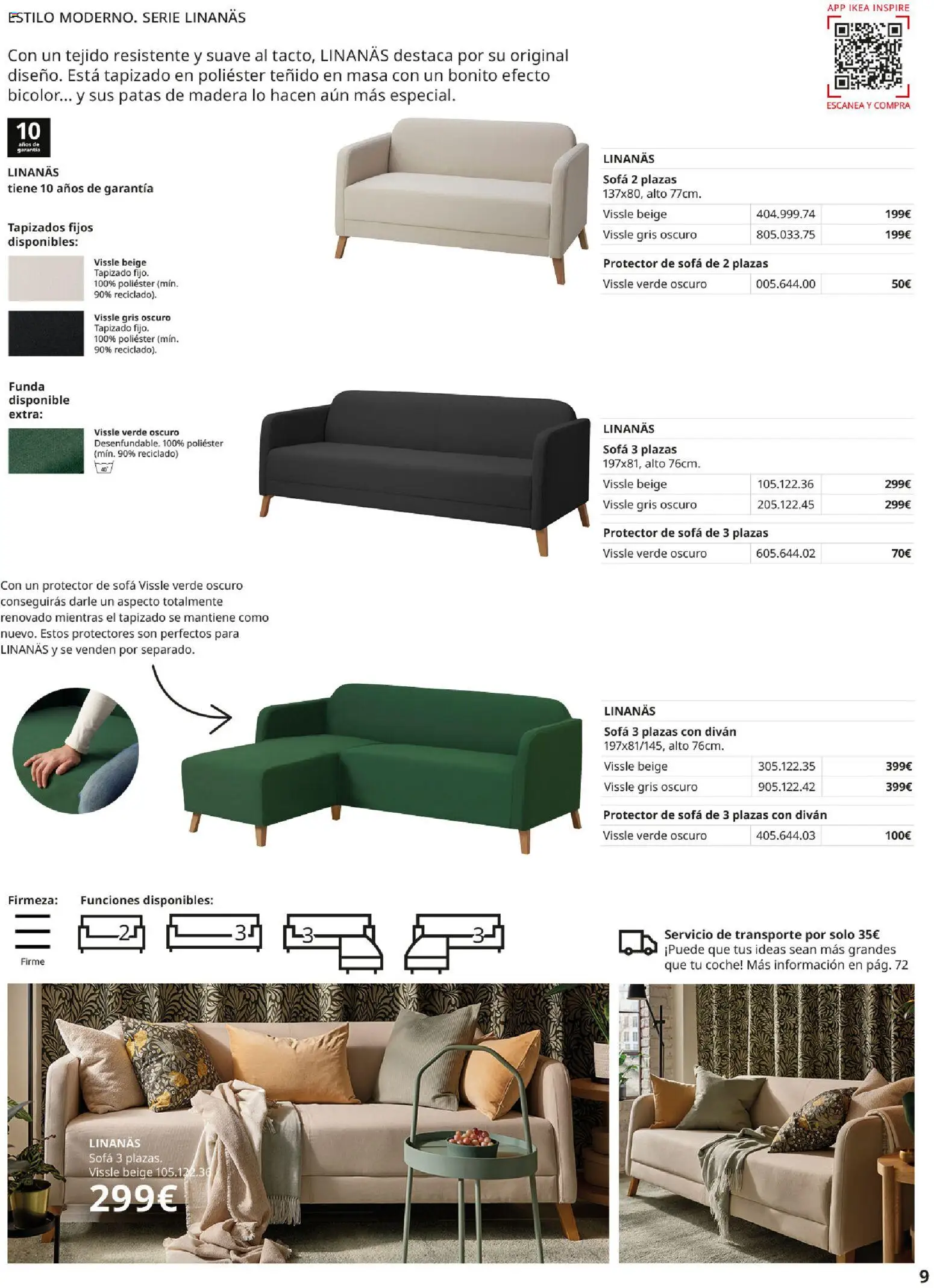 Catálogo IKEA Sofás │ válido desde el 02.12.2025 | Página: 9 | Productos: Funda, Sofá