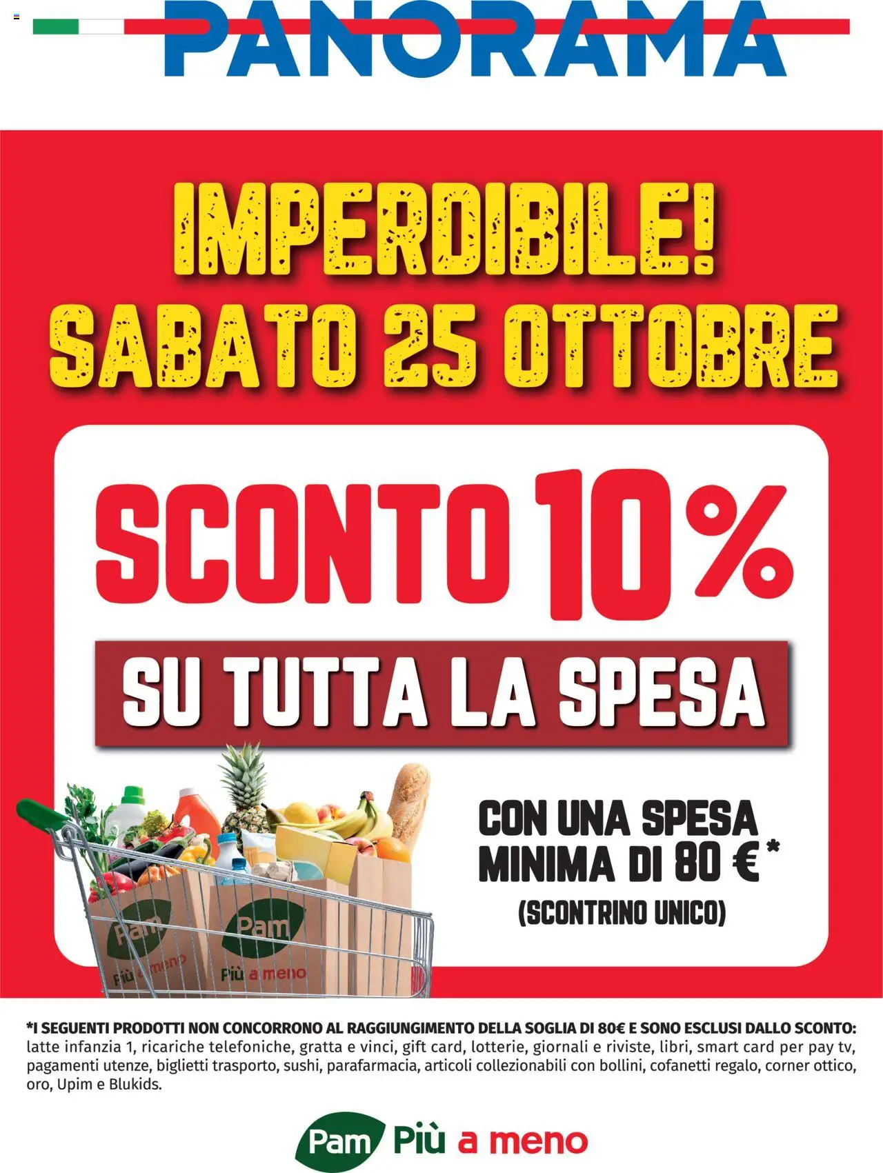 Volantino Panorama del 25.10.2025 | Pagina: 1 | Prodotti: Latte