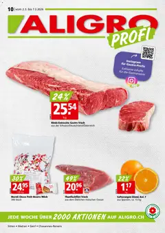 Aligro Aktionen Chavannes, Matran, Genf, Sitten ab 02.03.2026 gültig