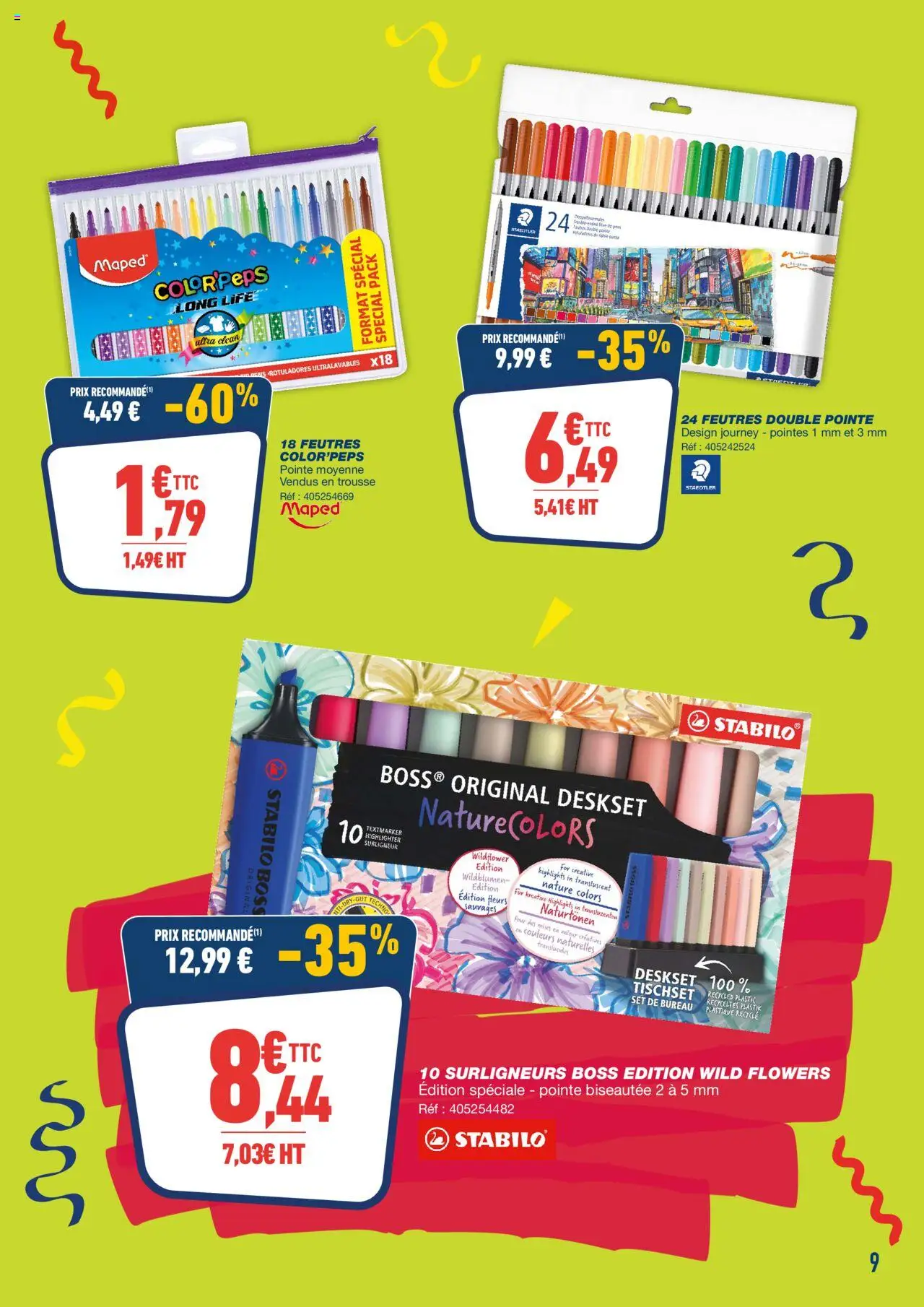 {H1} | Page: 9 | Produits: Bureau, Highlighter, Surligneur