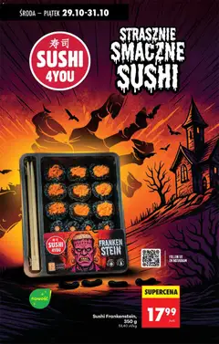 Pogląd oferty "Sushi Frankenstein, Sushi Frankenstein, 350 g" - ważna od 29.10.2025 | Strona: 35 | Produkty: Sushi