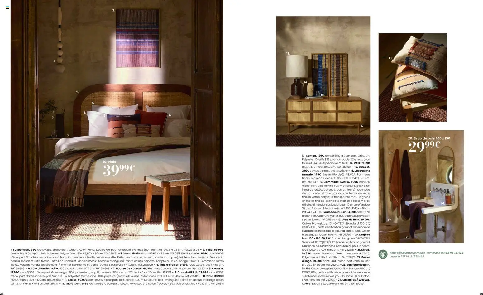 {H1} | Page: 20 | Produits: Tête de lit, Lit, Tiroirs, Tapis