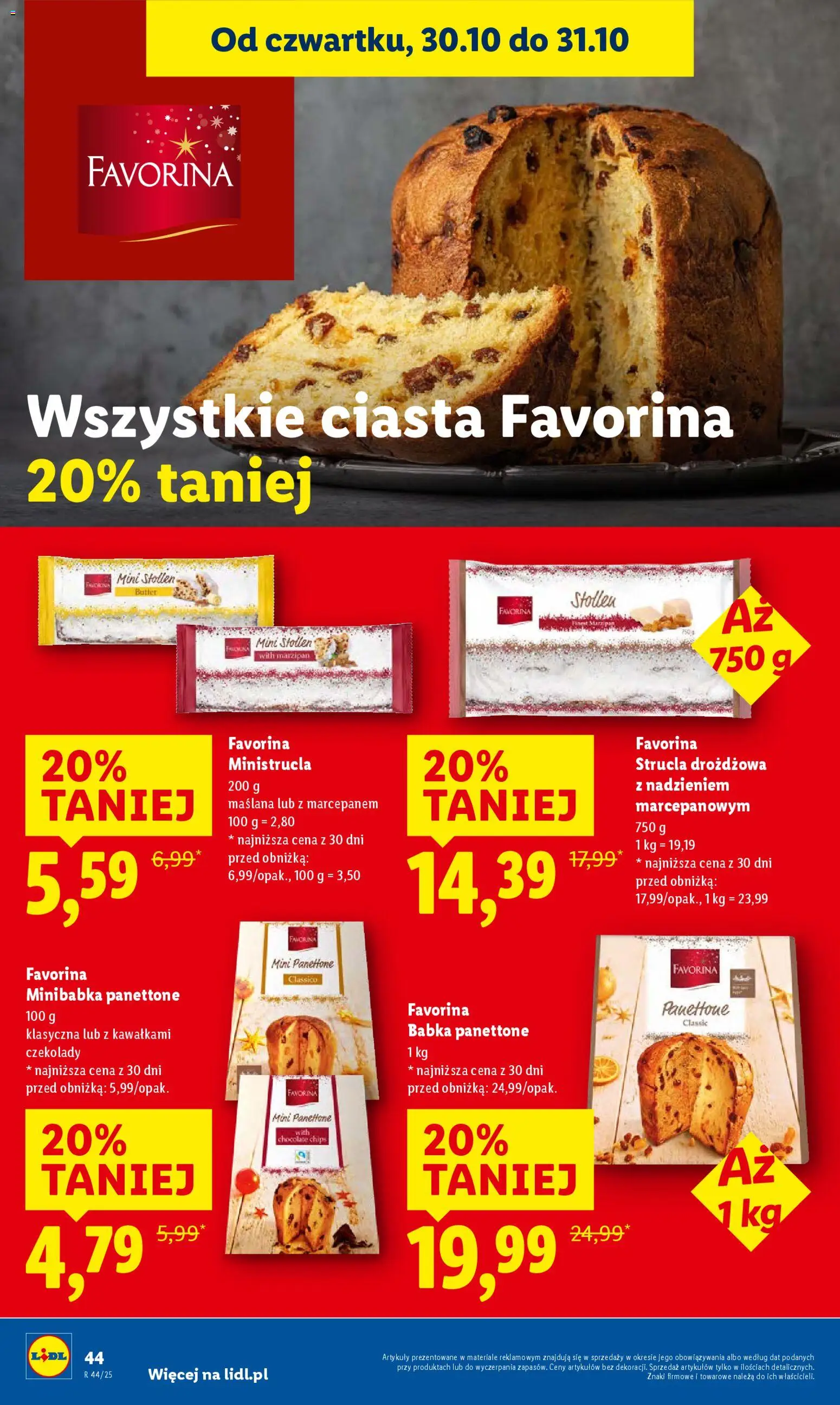 Lidl Gazetka od 30.10.2025 | Strona: 46 | Produkty: Czekolady, Babka