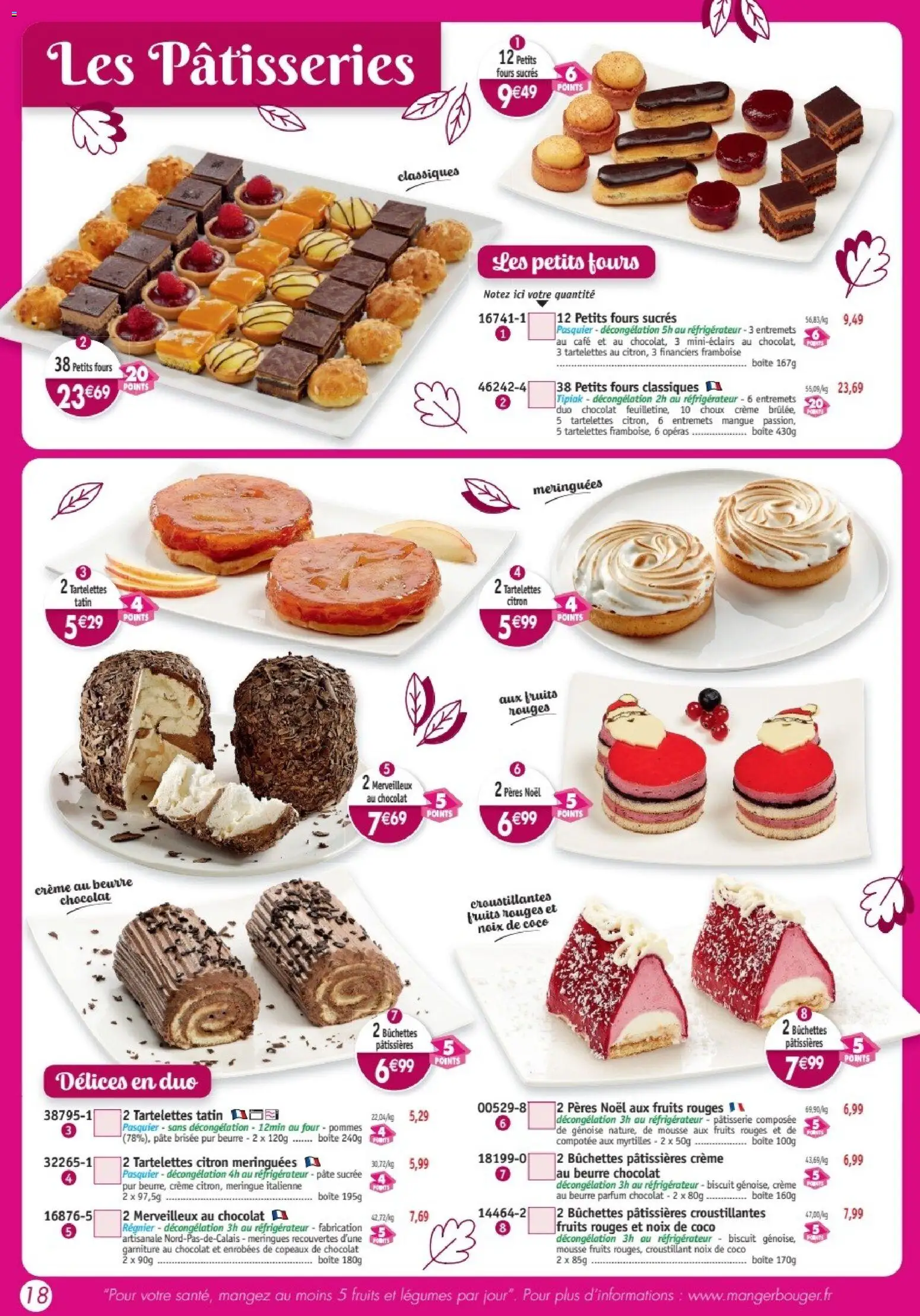 {H1} | Page: 18 | Produits: Framboise, Noix de coco, Four, Noix
