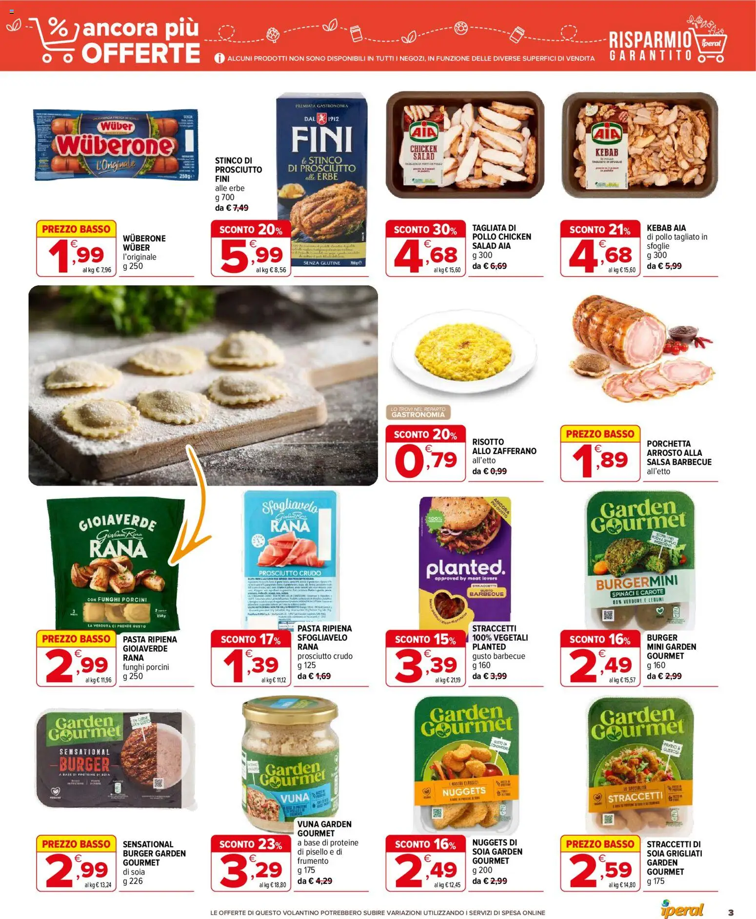 Volantino Iperal del 03.01.2026 | Pagina: 3 | Prodotti: Pollo, Nuggets, Salsa, Funghi