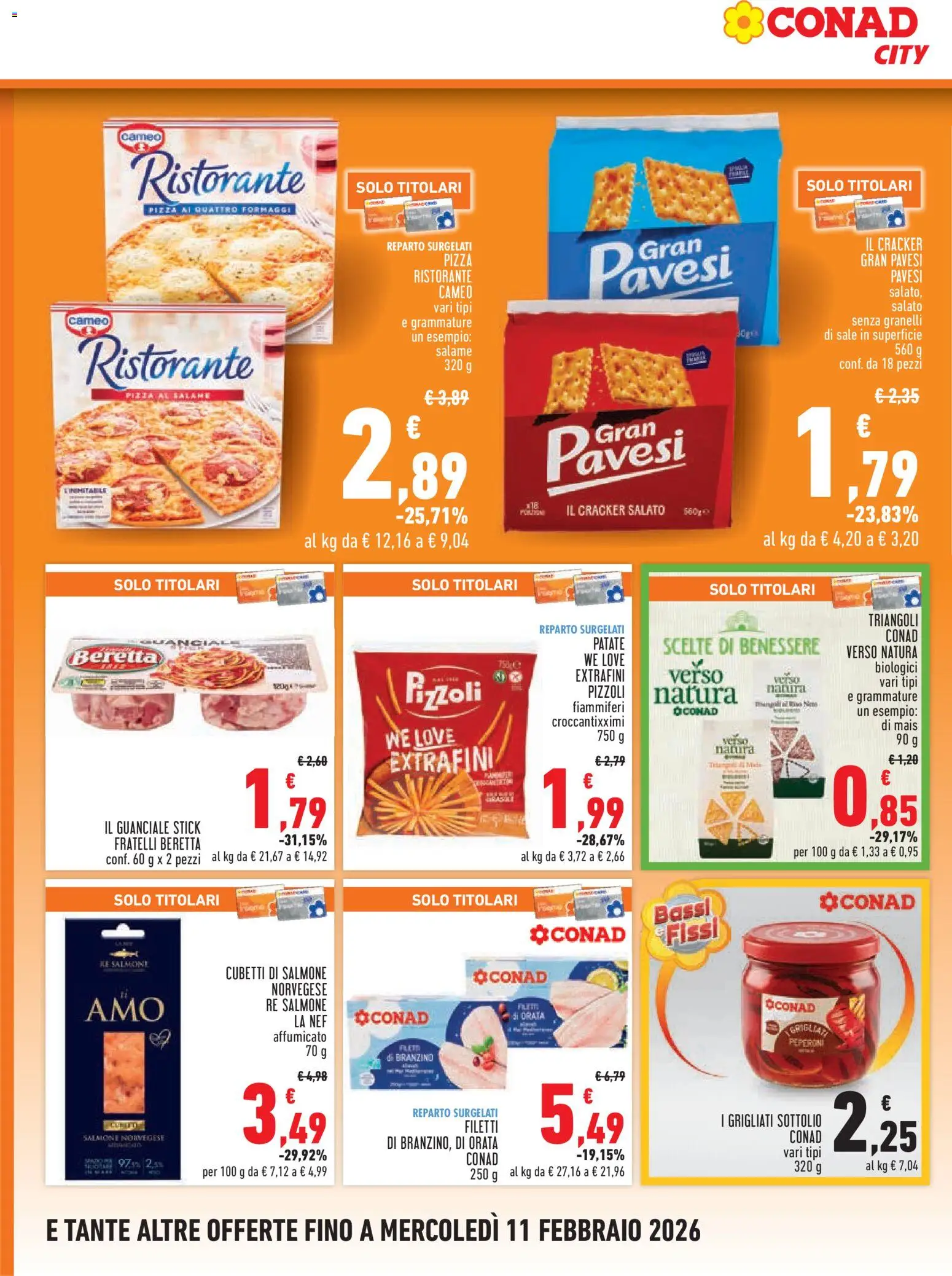 Volantino Conad del 29.01.2026 | Pagina: 12 | Prodotti: Peperoni, Branzino, Sale, Guanciale