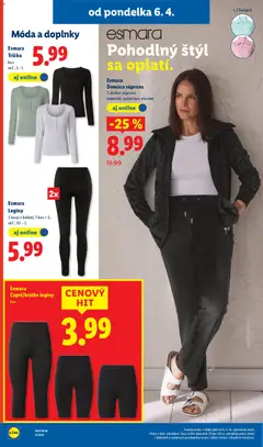 Lidl leták platný od 06.04.2026 | Strana: 46 | Produkty: Tričko, Legíny